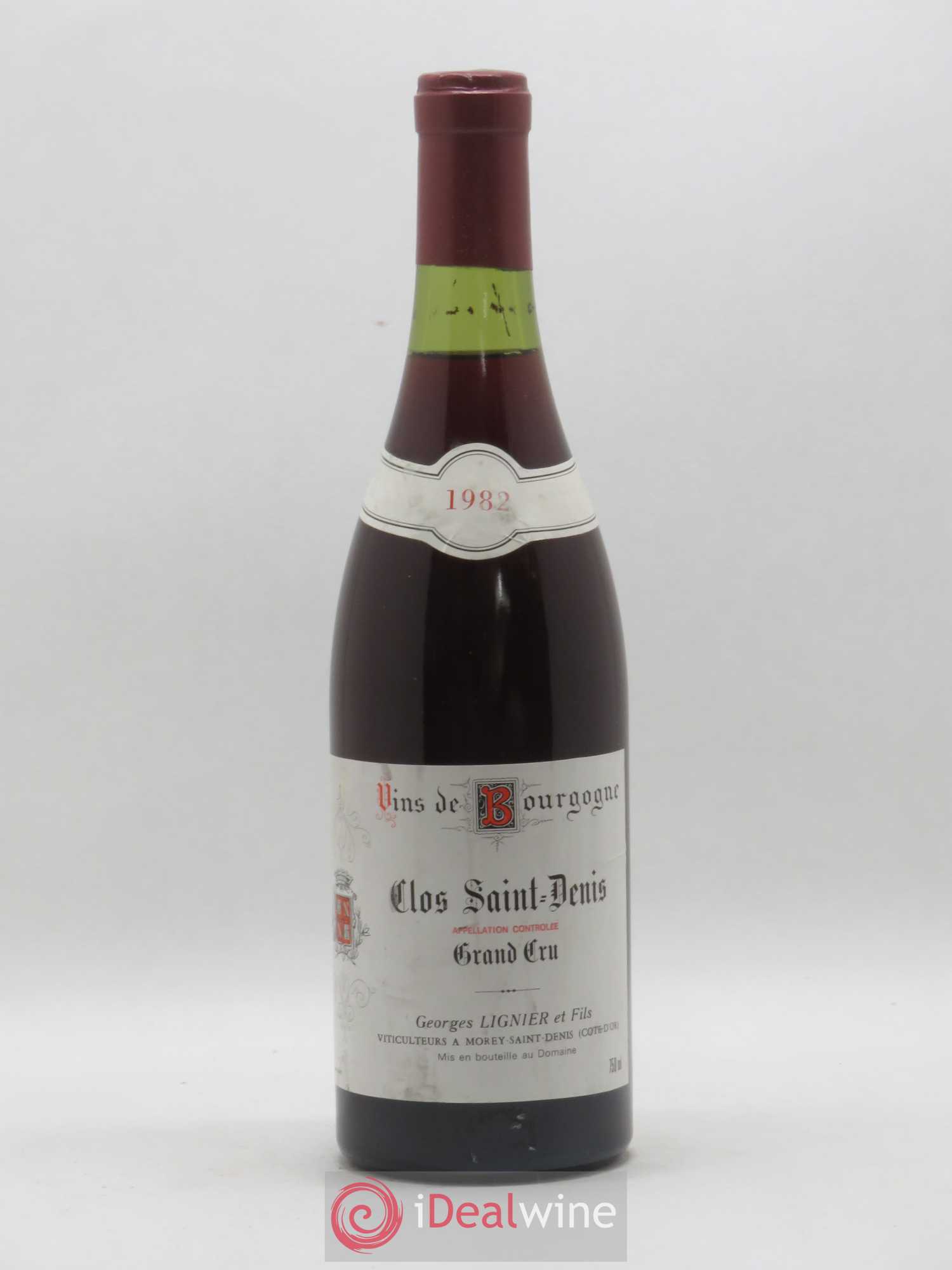 Clos Saint-Denis Grand Cru Georges Lignier (Domaine) 1982 - Lot de 1 bouteille - 0