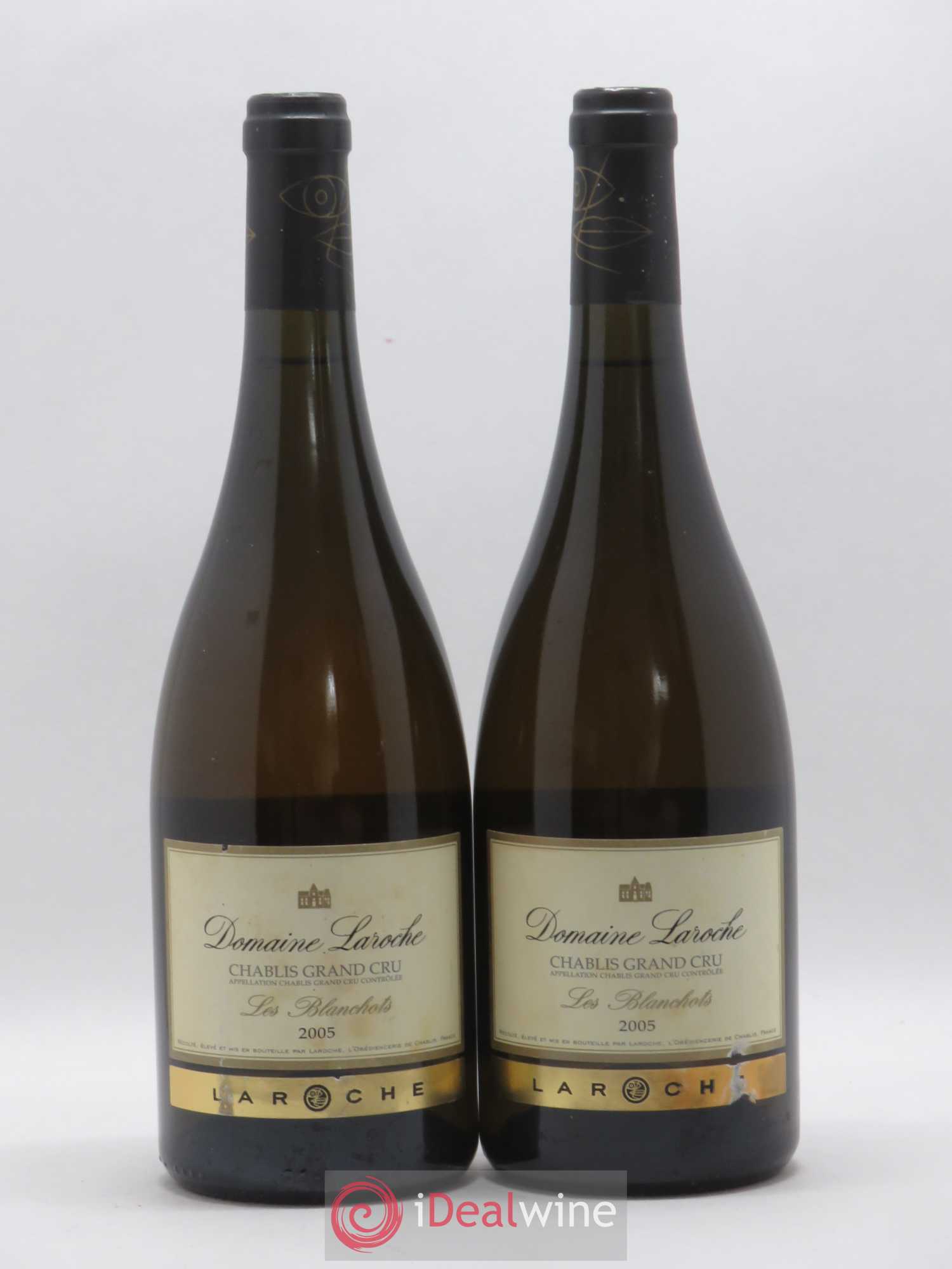 Chablis Grand Cru Les Blanchots Domaine Laroche 2005 - Lot de 2 bouteilles - 0