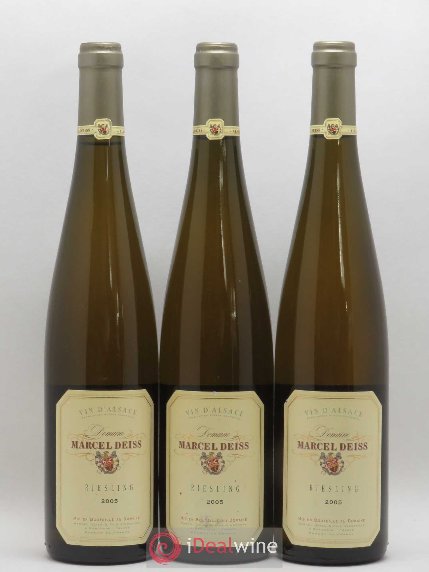 Alsace Riesling Marcel Deiss (Domaine) 2005 - Lot de 3 bouteilles - 0