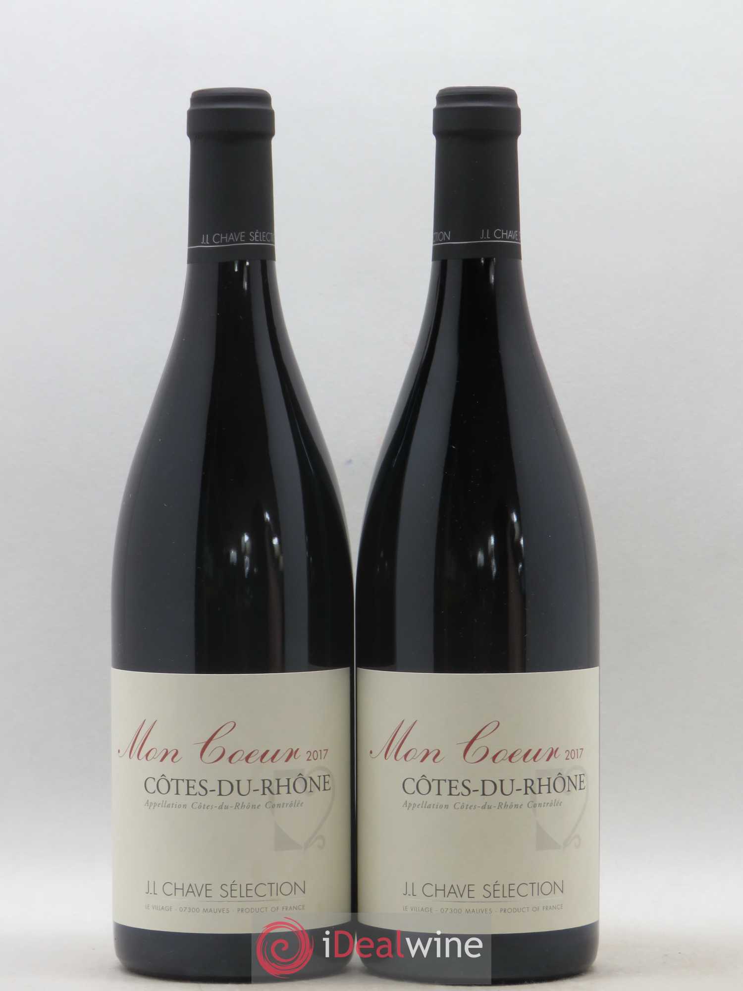 Côtes-du-Rhône Mon coeur J-L. Chave Sélection 2017 - Lot de 2 bouteilles - 0