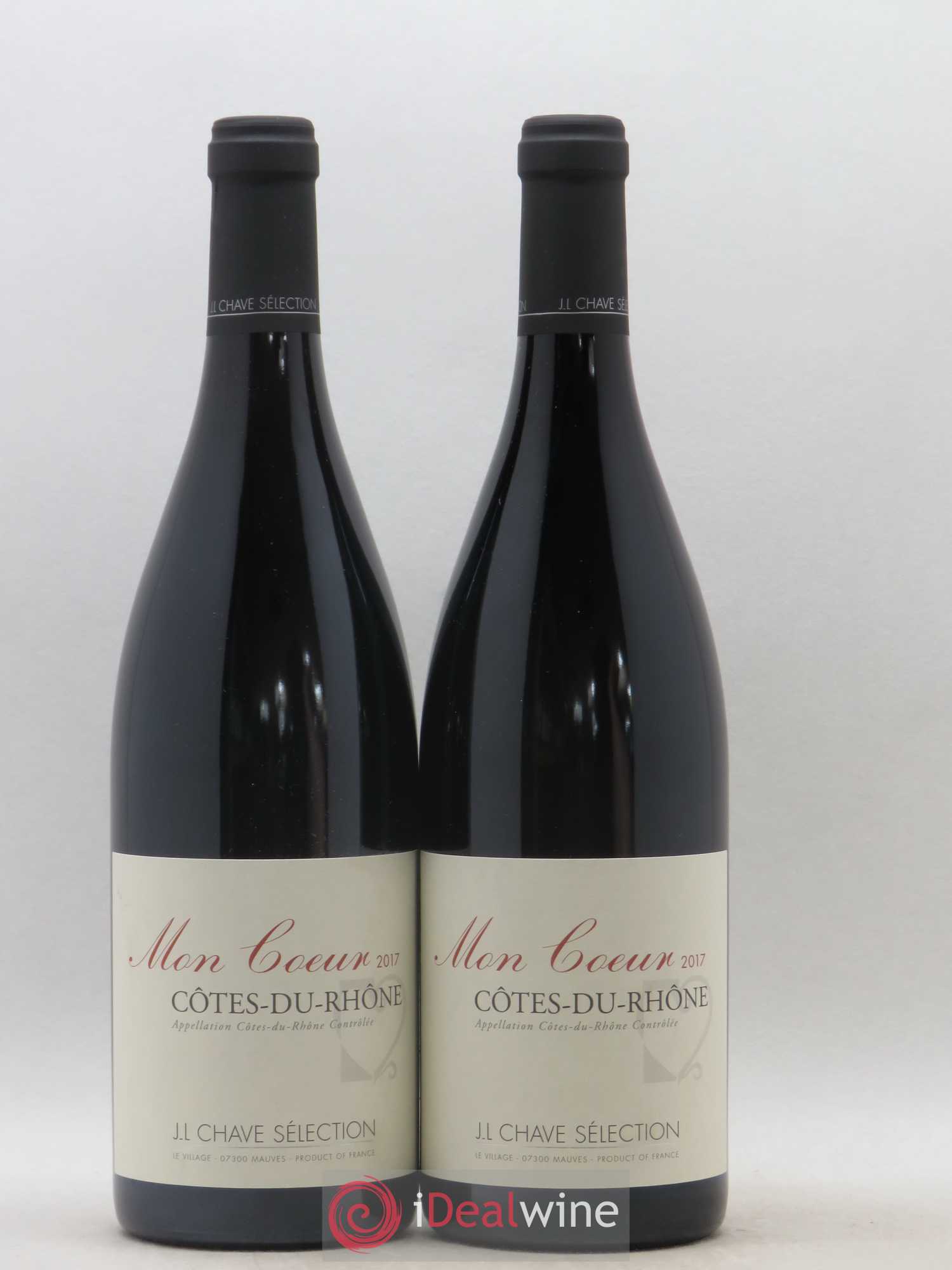 Côtes-du-Rhône Mon coeur J-L. Chave Sélection 2017 - Lot de 2 bouteilles - 0