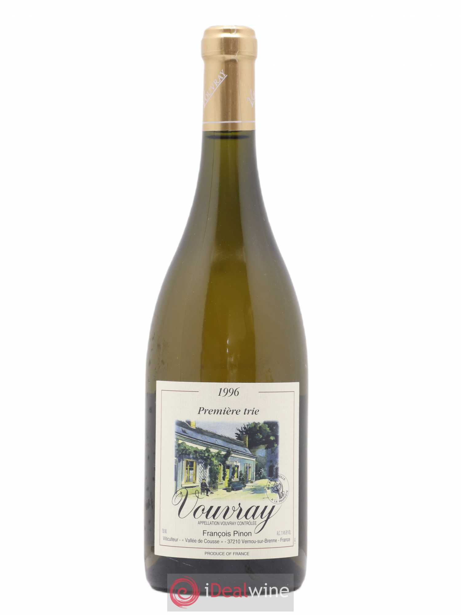 Vouvray Premiere Trie Francois Pinon 1996 - Posten von 1 Flasche - 0