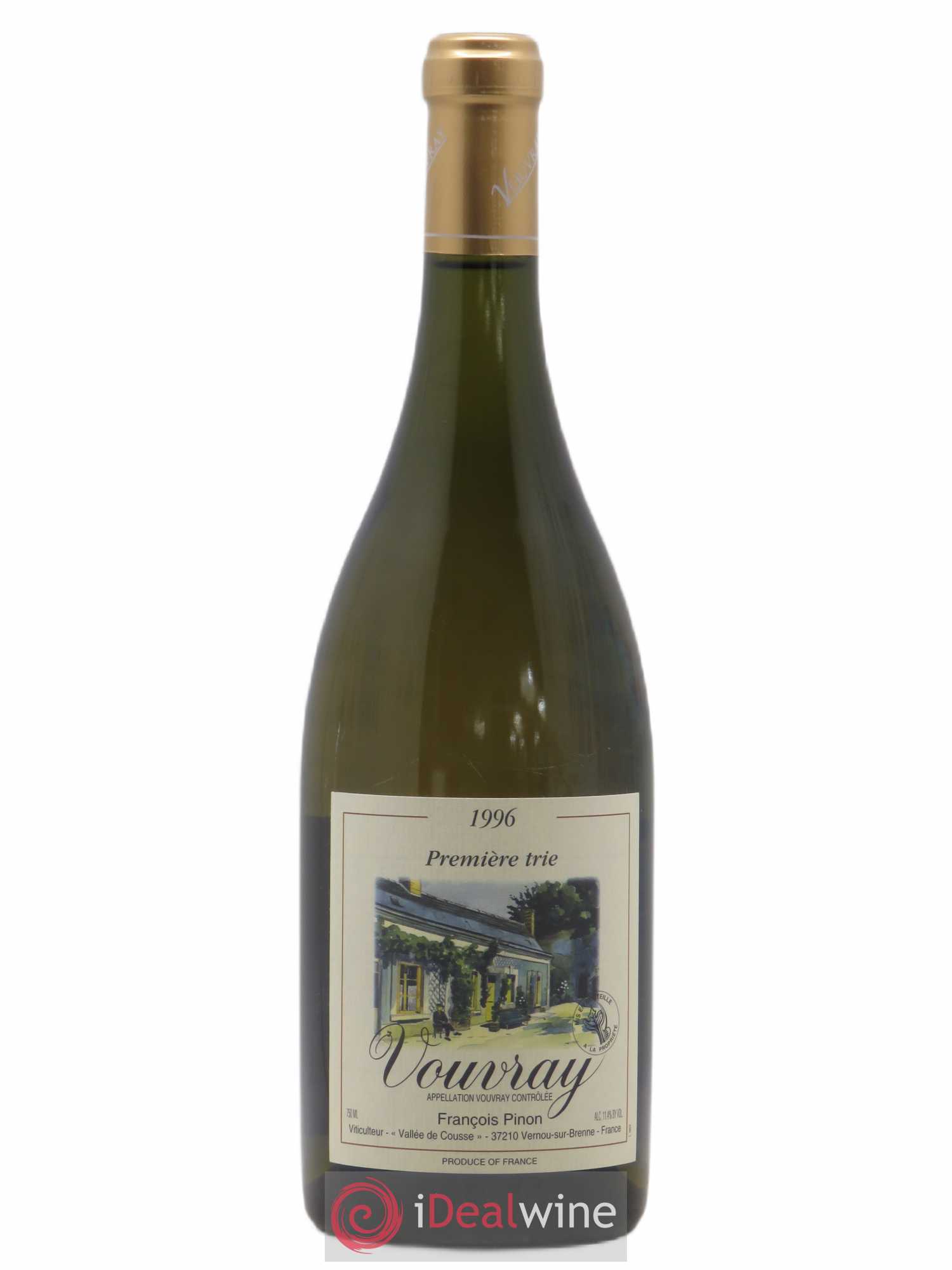Vouvray Premier Trie Francois Pinon 1996 - Posten von 1 Flasche - 0