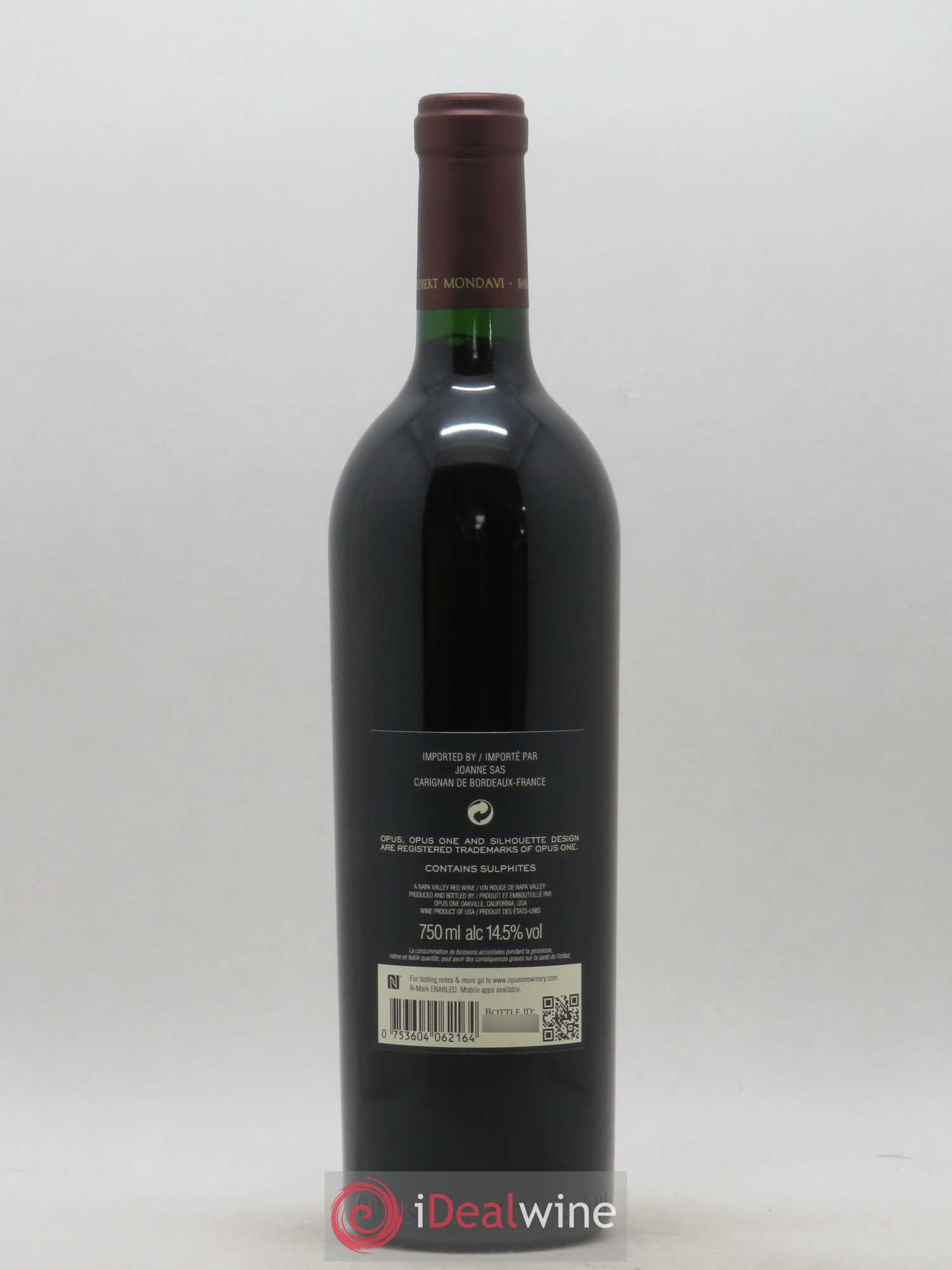 Napa Valley Opus One Robert Mondavi 2016 - Lot de 1 bouteille - 1