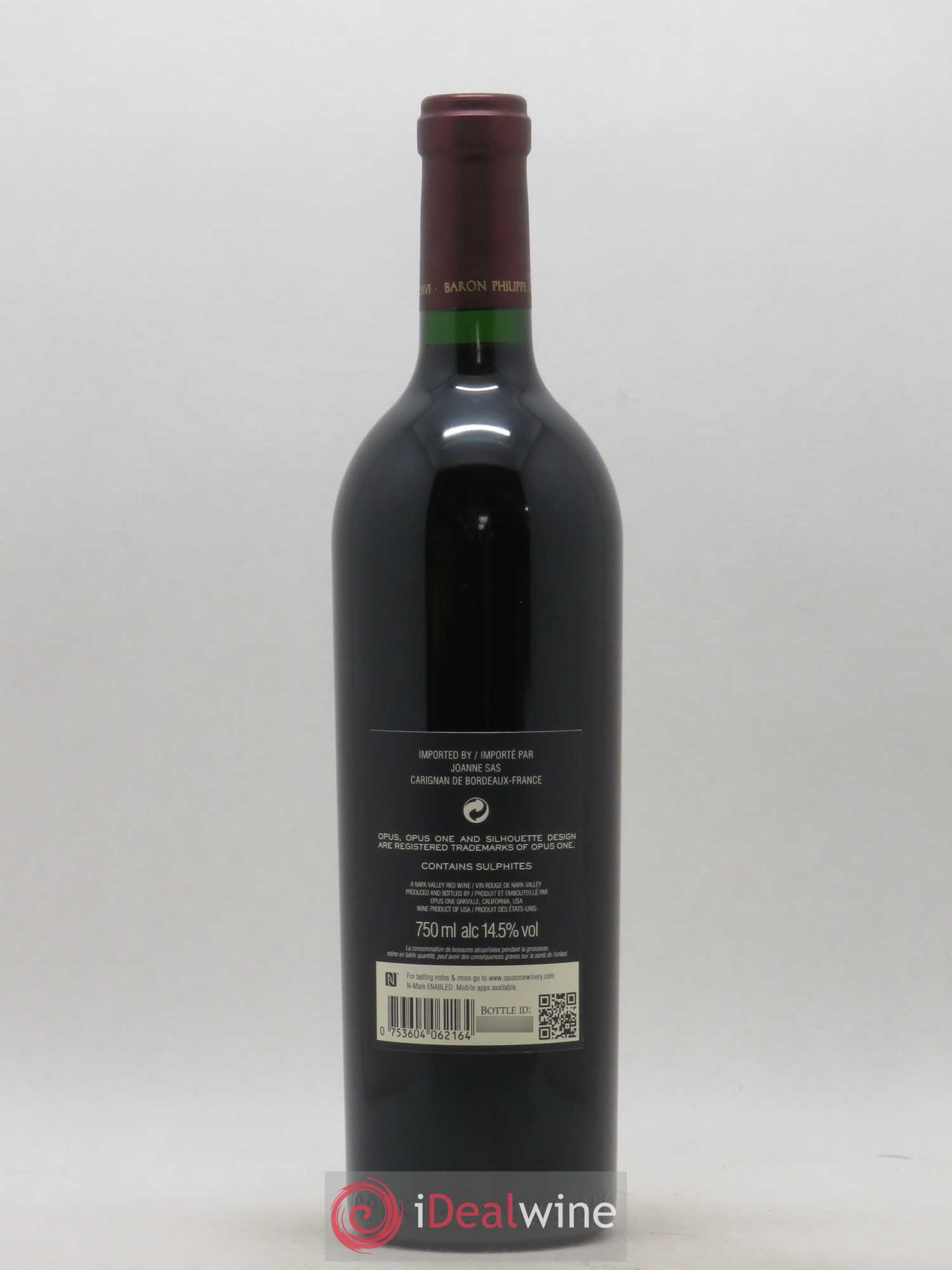 Napa Valley Opus One Robert Mondavi 2016 - Lot de 1 bouteille - 1