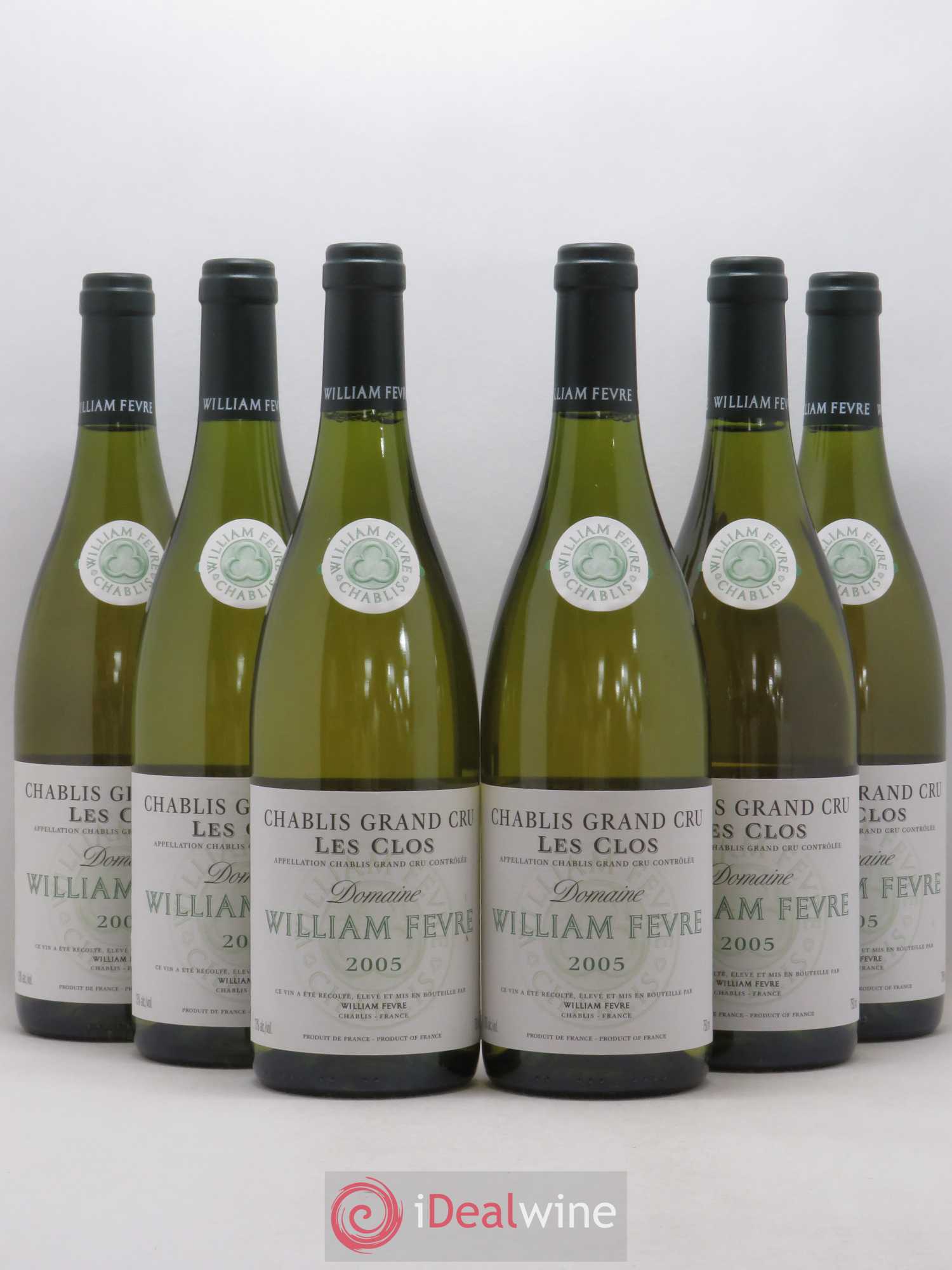 Chablis Grand Cru Les Clos William Fèvre 2005 - Lot de 6 bouteilles - 0