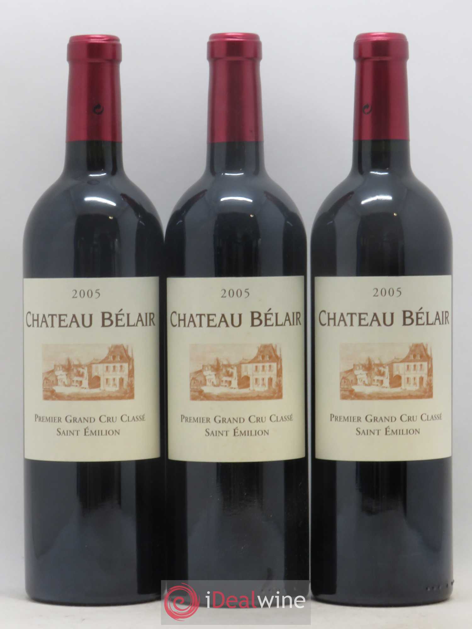 Château Belair (Belair-Monange) 1er Grand Cru Classé B 2005 - Lot de 6 bouteilles - 1