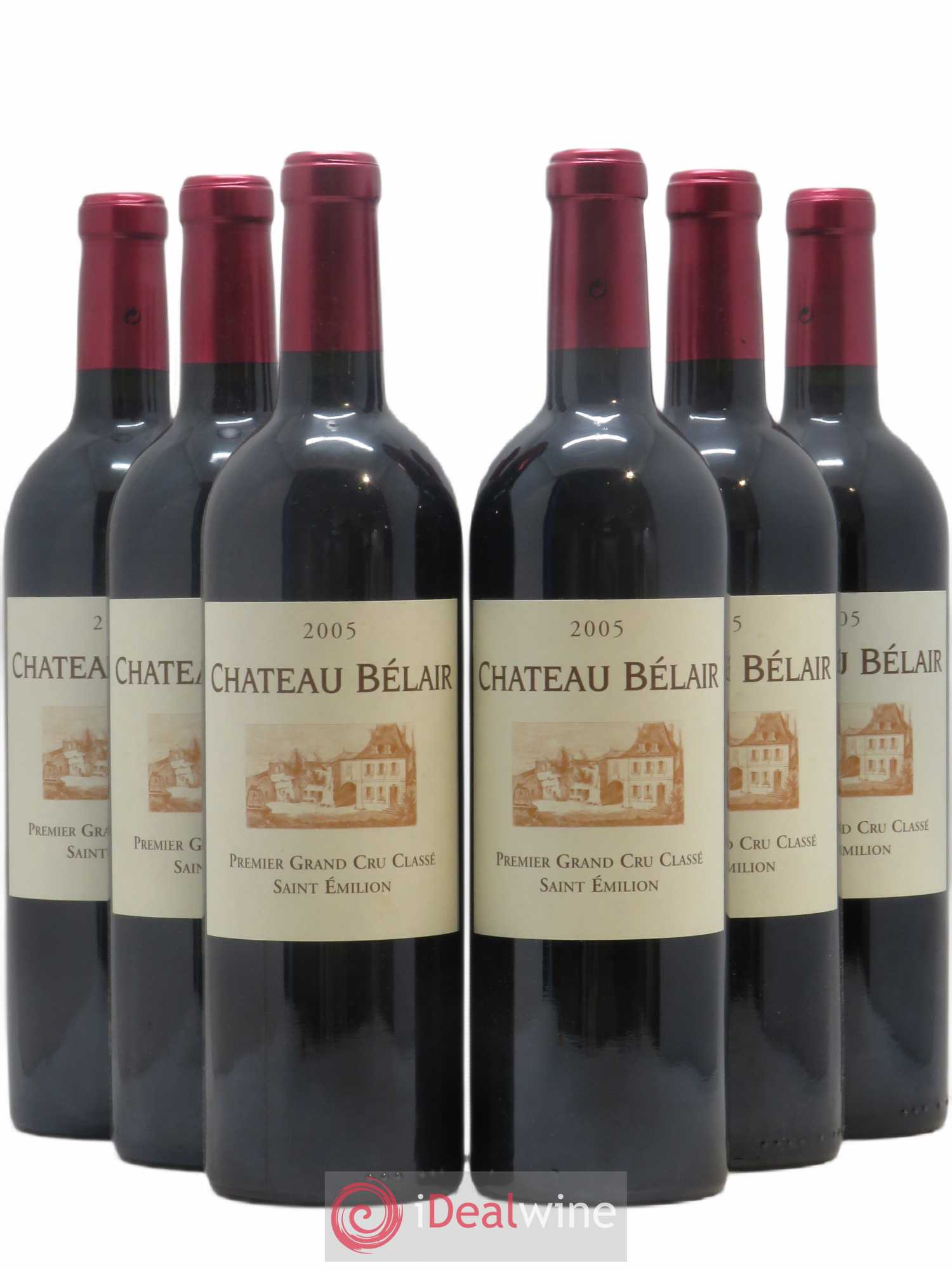 Château Belair (Belair-Monange) 1er Grand Cru Classé B 2005 - Lot de 6 bouteilles - 0
