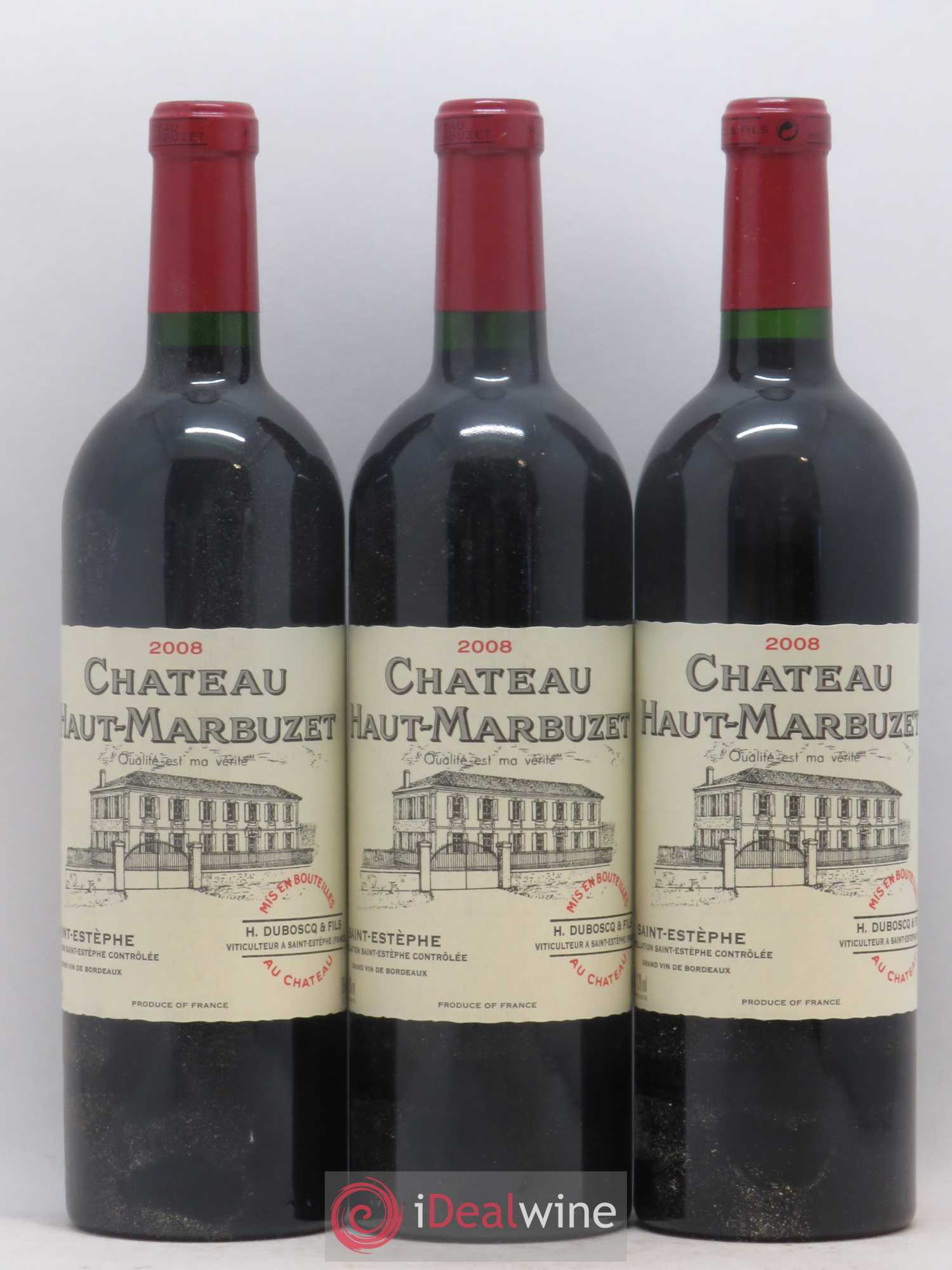 Château Haut Marbuzet 2008 - Lot de 6 bouteilles - 1