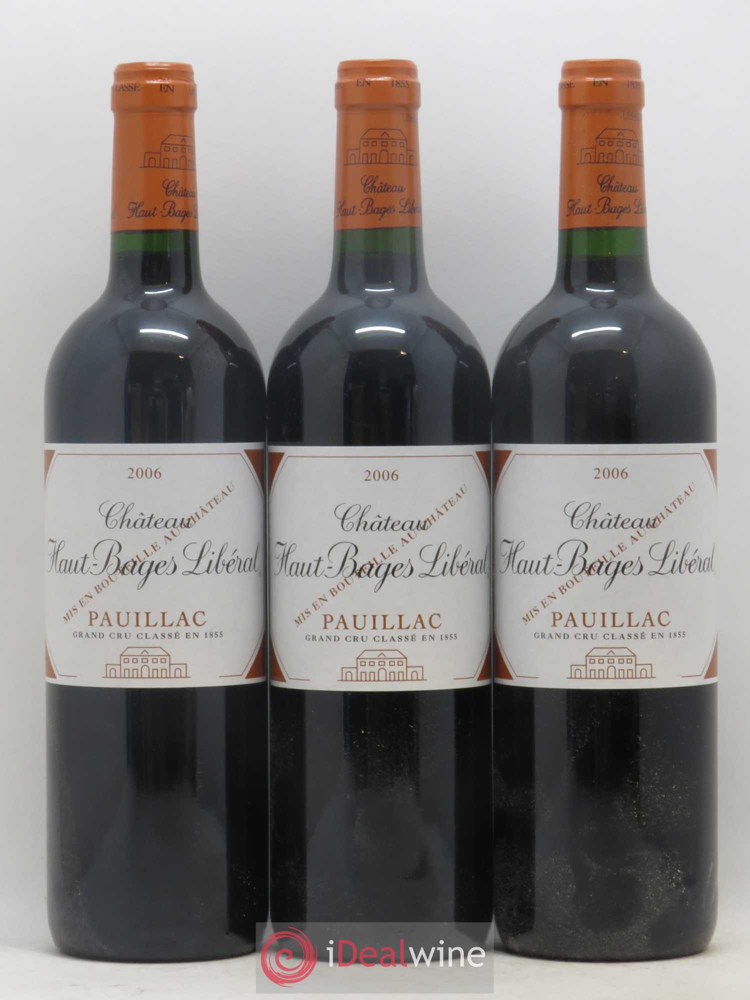 Château Haut Bages Libéral 5ème Grand Cru Classé 2006 - Lot de 6 bouteilles - 1