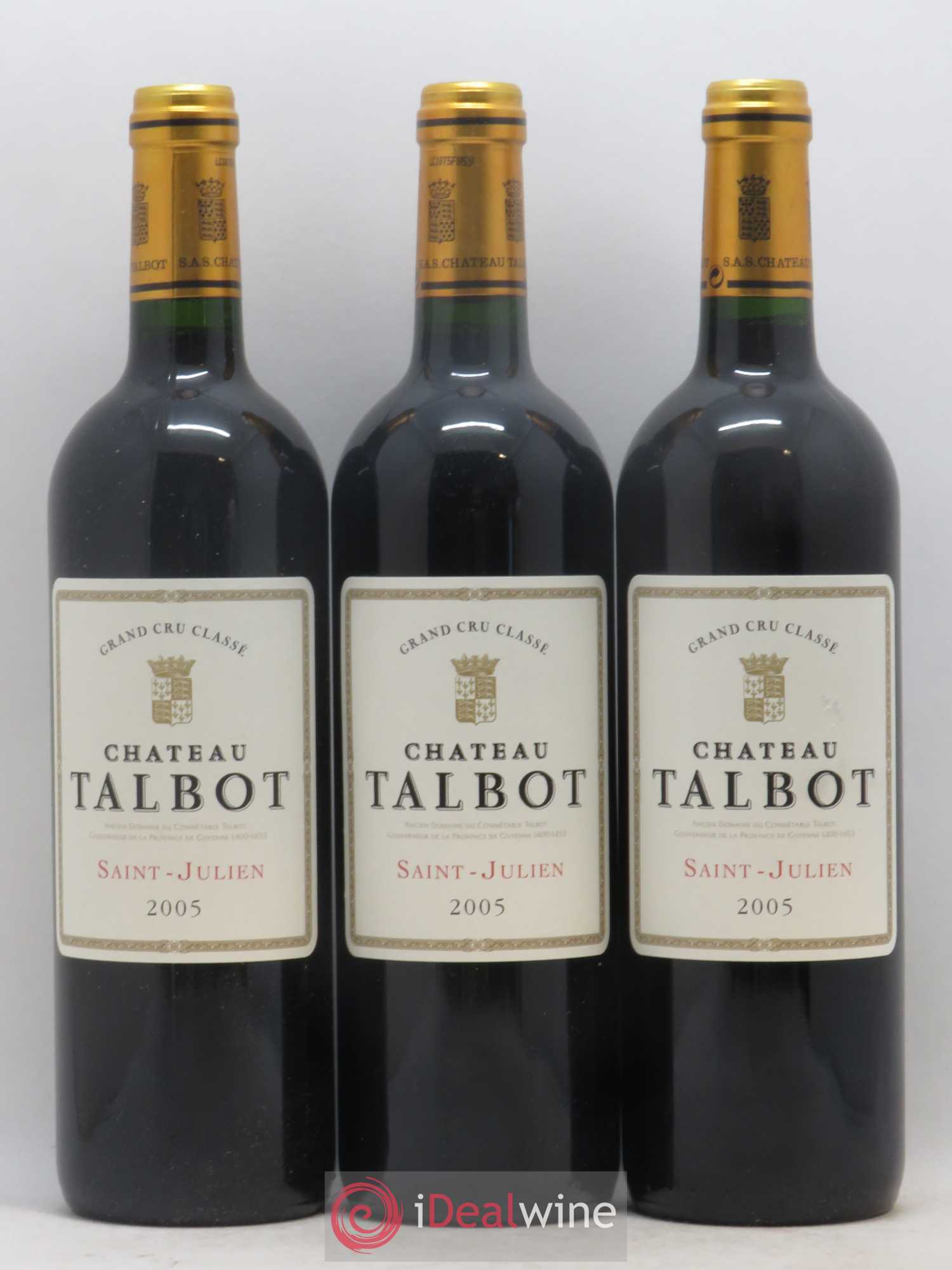 Château Talbot 4ème Grand Cru Classé 2005 - Lot de 6 bouteilles - 2
