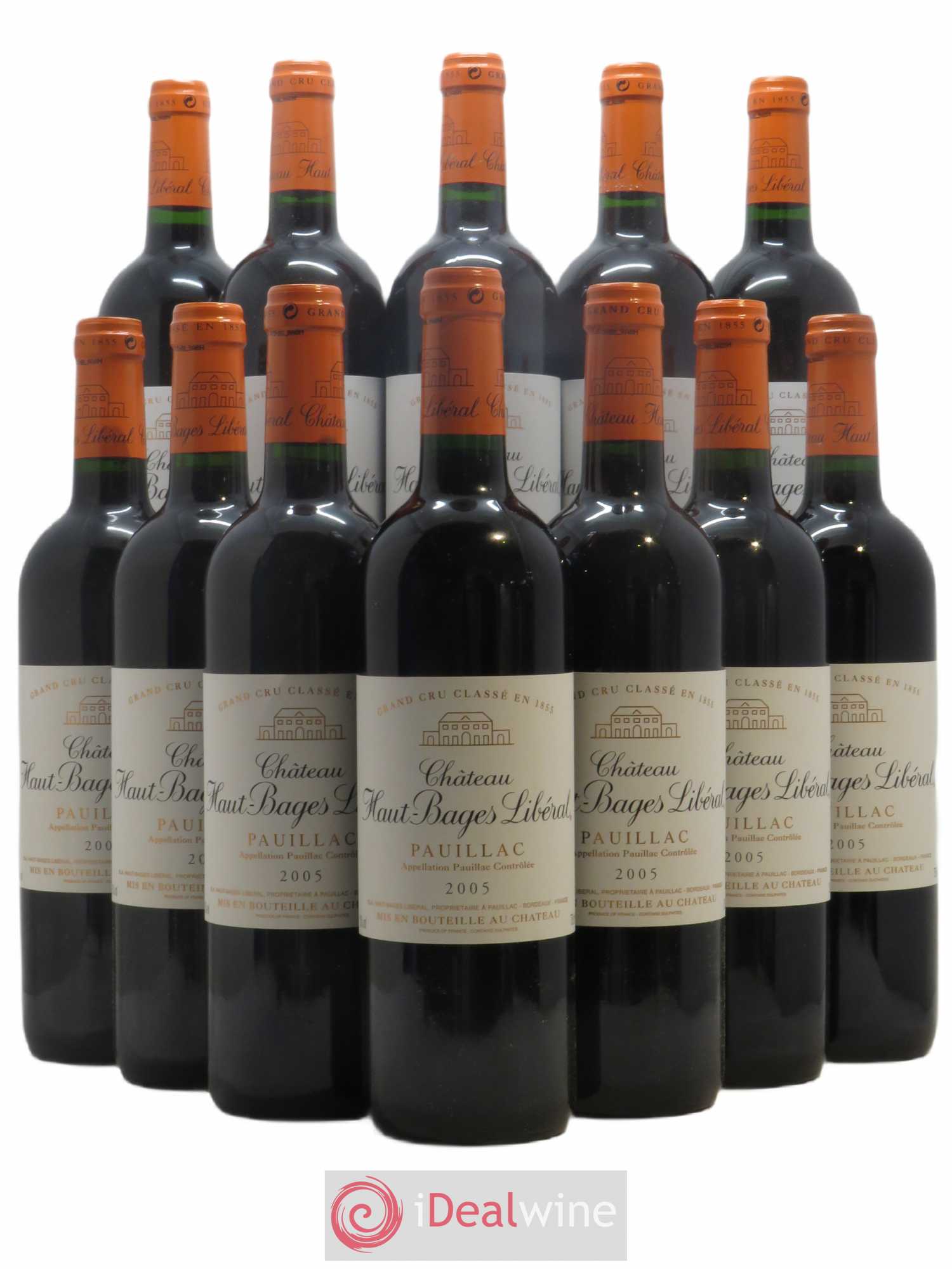 Château Haut Bages Libéral 5ème Grand Cru Classé 2005 - Lot de 12 bouteilles - 0