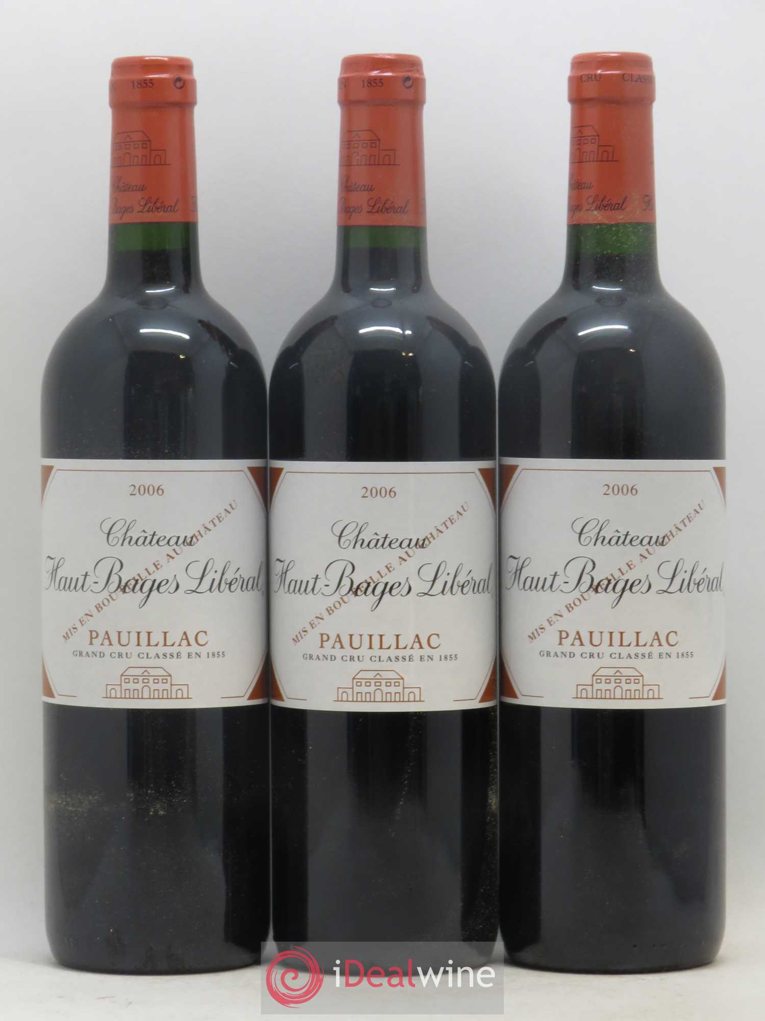 Château Haut Bages Libéral 5ème Grand Cru Classé 2006 - Lot de 12 bouteilles - 1