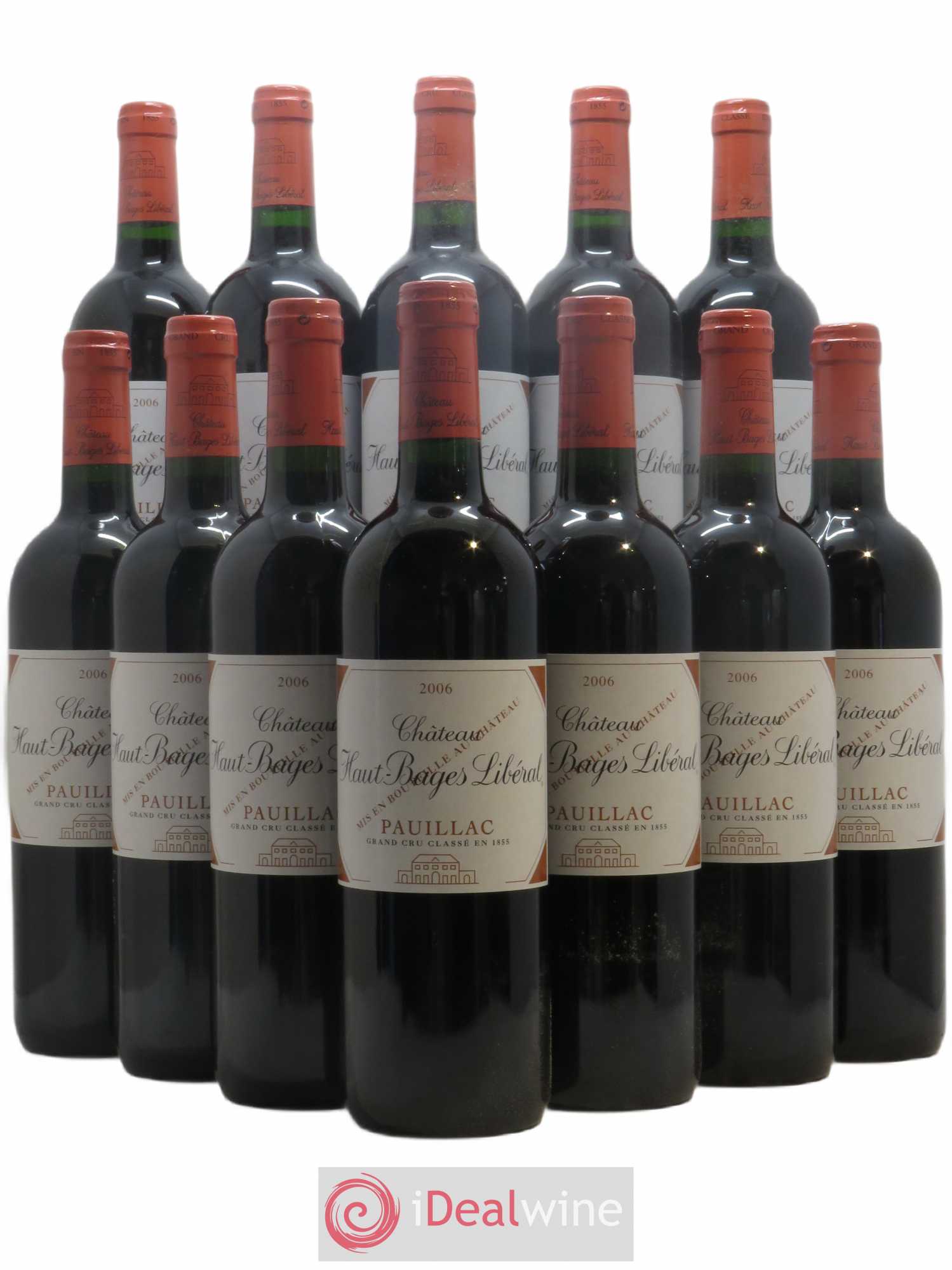 Château Haut Bages Libéral 5ème Grand Cru Classé 2006 - Lot de 12 bouteilles - 0