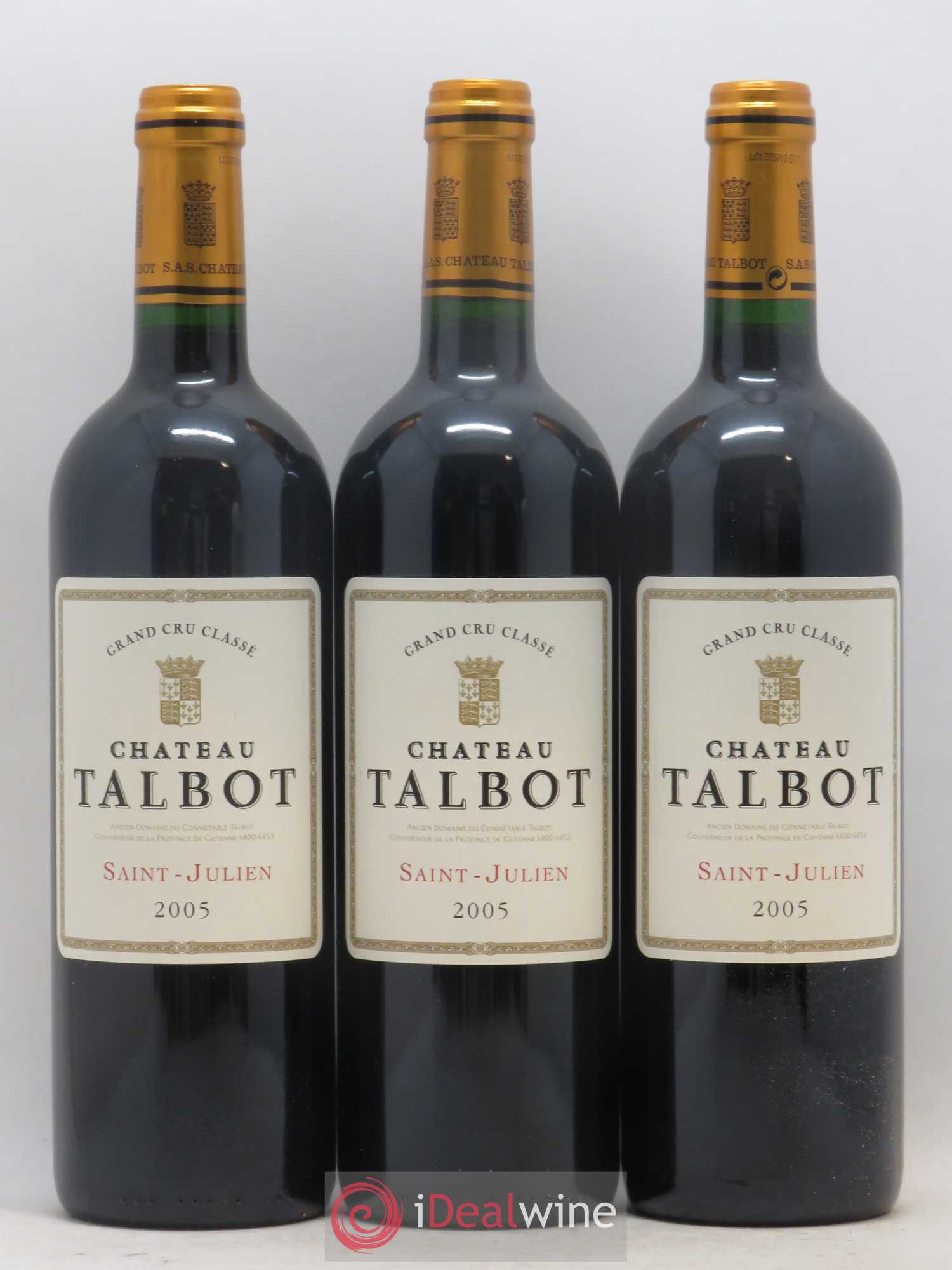 Château Talbot 4ème Grand Cru Classé 2005 - Lot de 12 bouteilles - 2