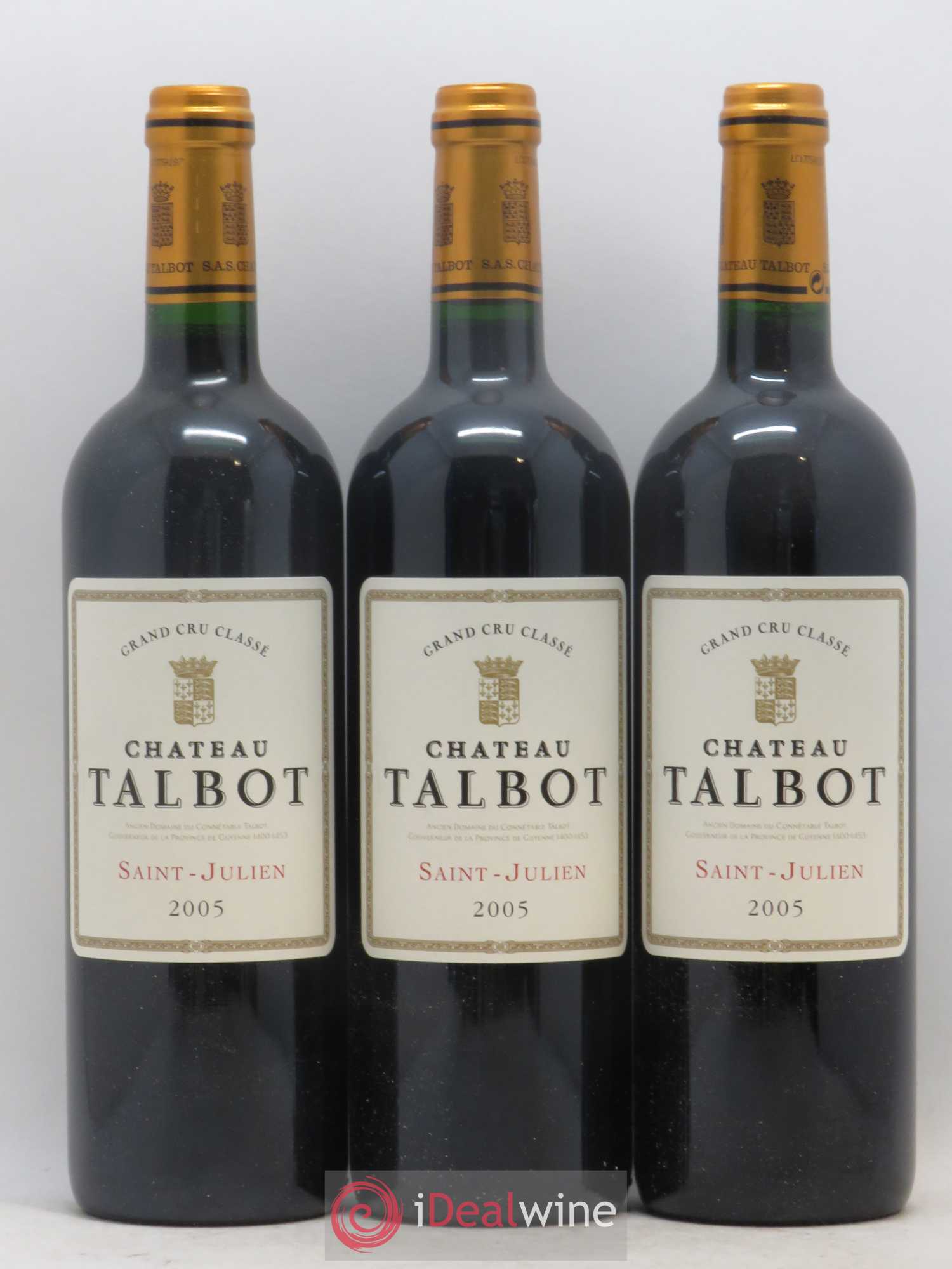 Château Talbot 4ème Grand Cru Classé 2005 - Lot de 12 bouteilles - 4
