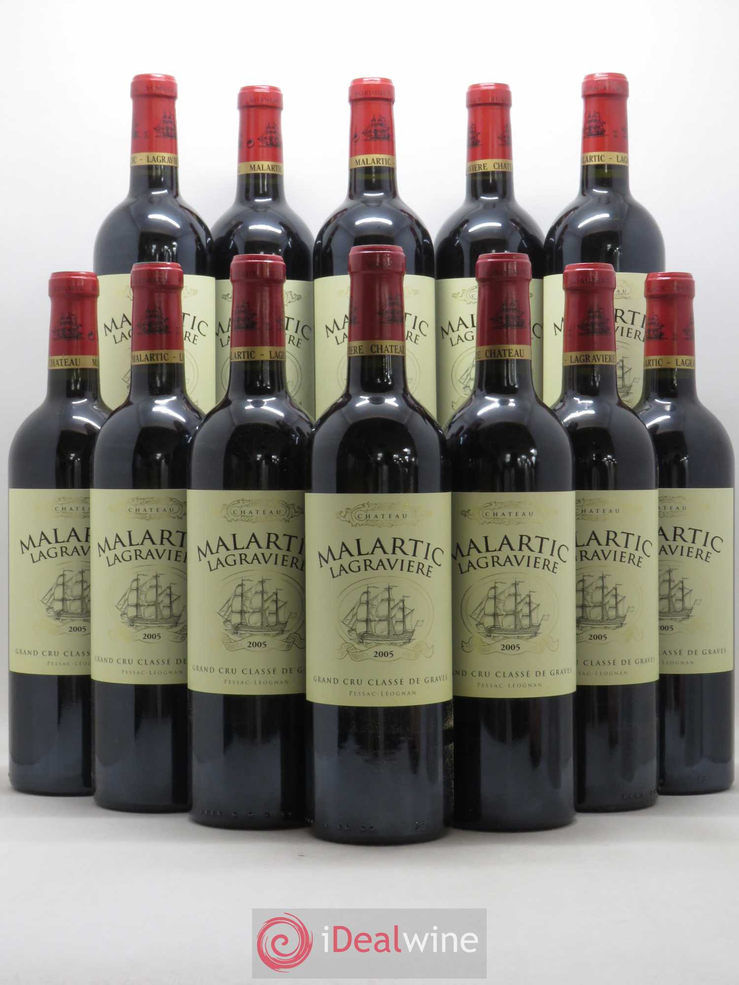 Château Malartic-Lagravière Cru Classé de Graves 2005 - Lot de 12 bouteilles - 0