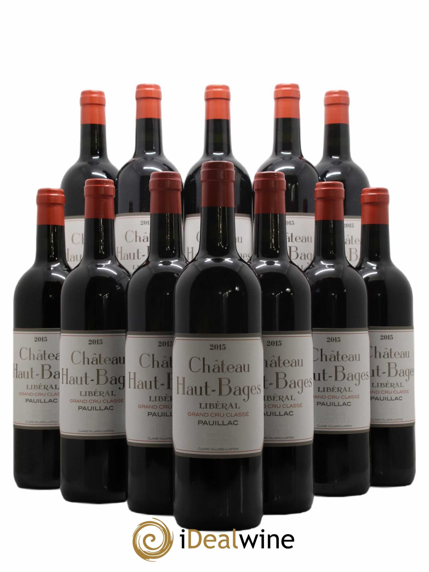 Château Haut Bages Libéral 5ème Grand Cru Classé 2015 - Lot de 12 bouteilles - 0