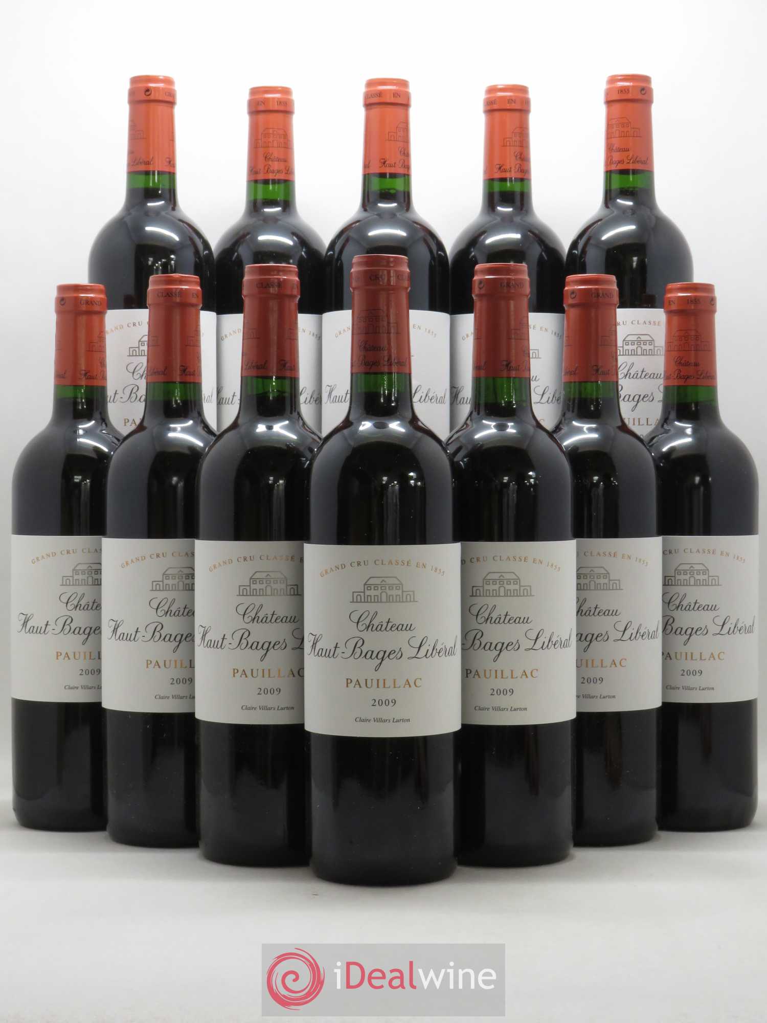 Château Haut Bages Libéral 5ème Grand Cru Classé 2009 - Lot de 12 bouteilles - 0