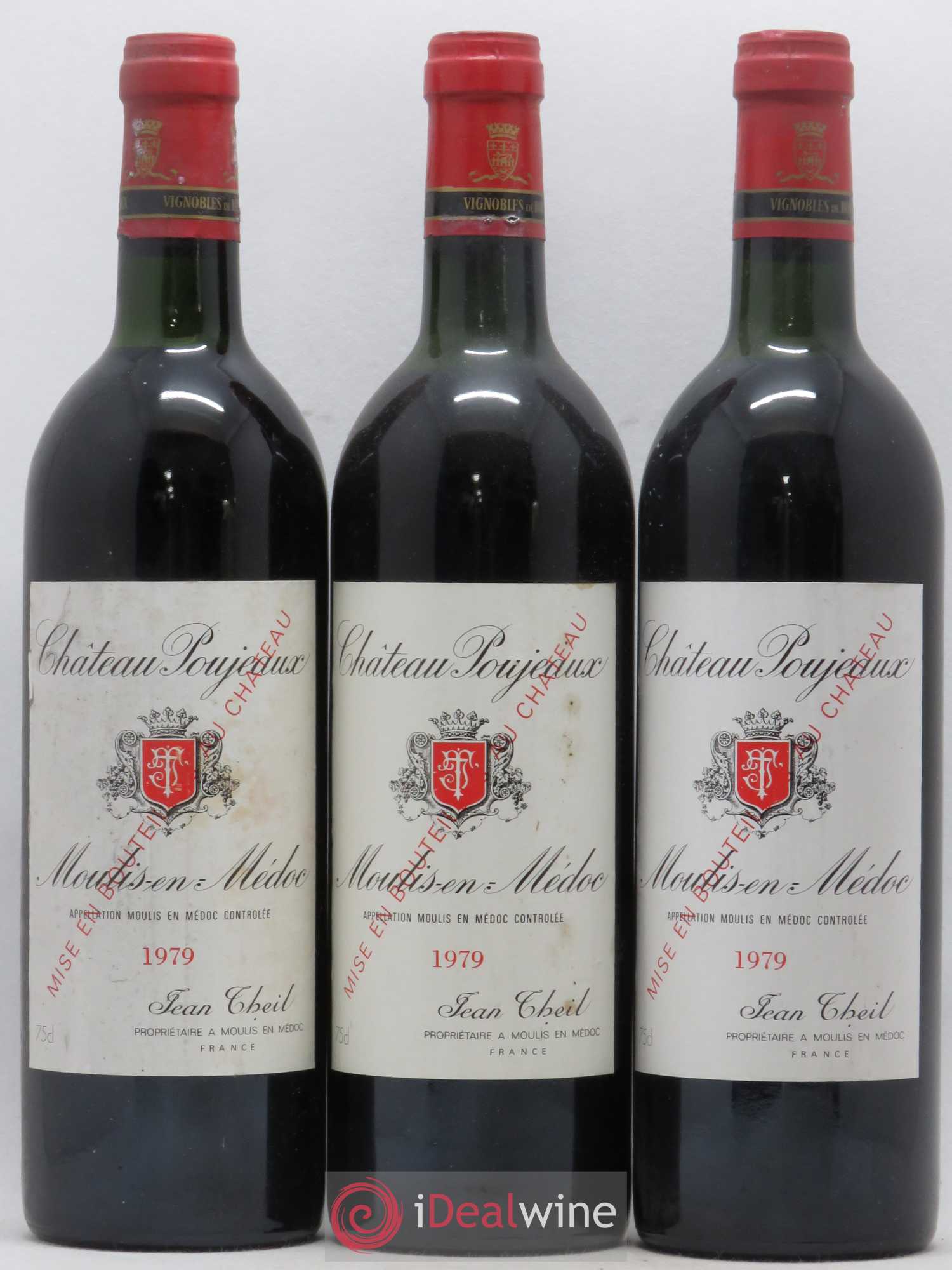 Château Poujeaux 1979 - Lot de 5 bouteilles - 1