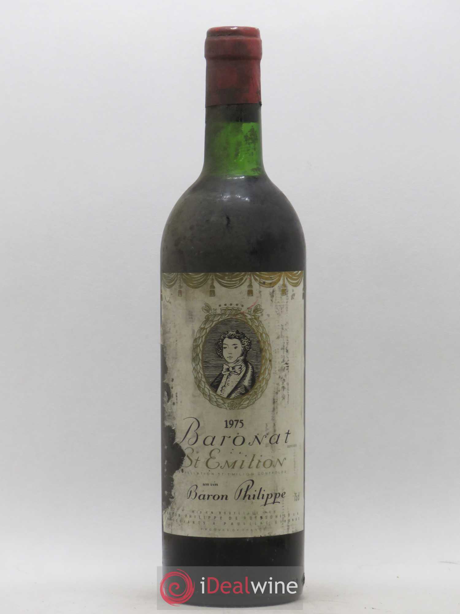 Saint-Émilion Baronat Baron Philippe de Rothschild 1975 - Lot of 1 bottle - 0