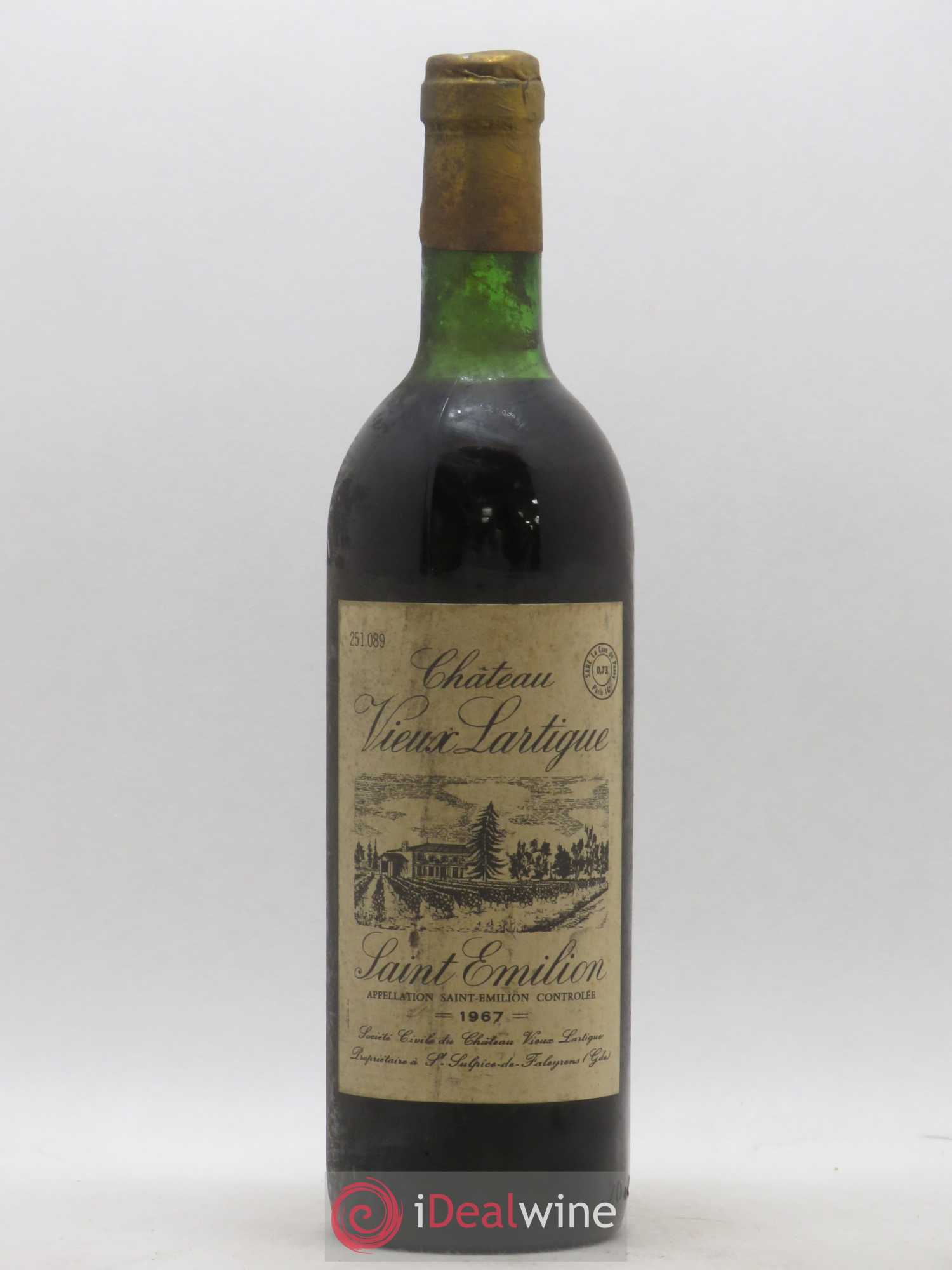 Saint-Émilion Château Vieux Lartigue 1967 - Lot de 1 bouteille - 0