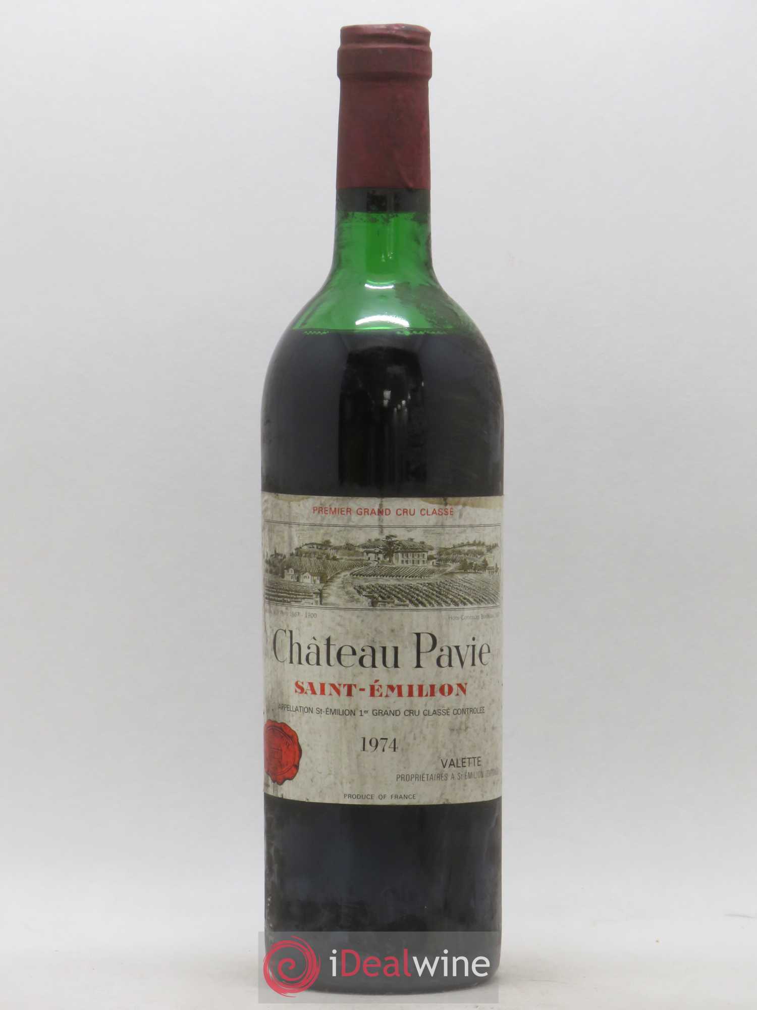 Château Pavie 1er Grand Cru Classé A 1974 - Lot de 1 bouteille - 0