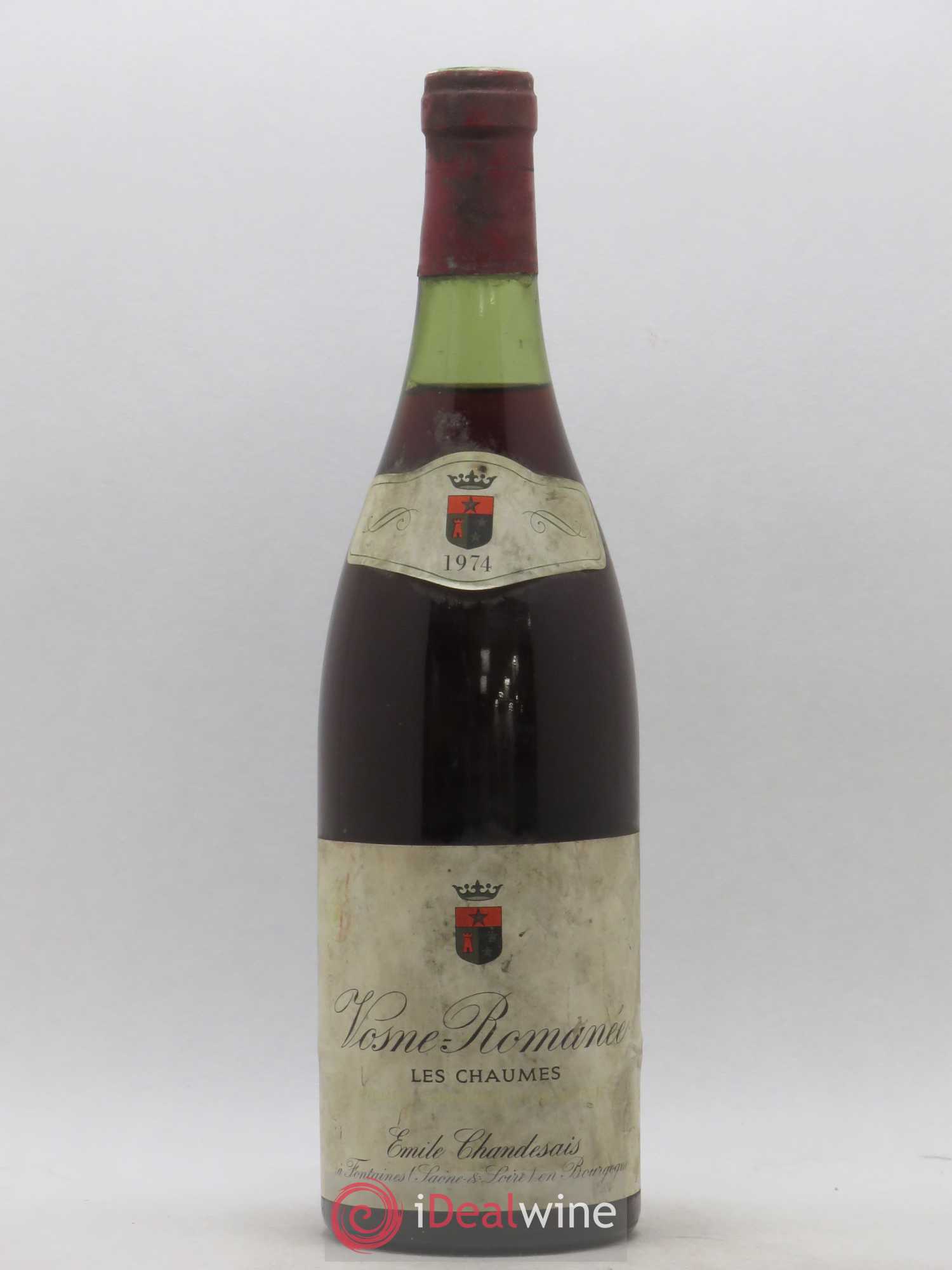 Vosne-Romanée Les Chaumes Emile Chandesais 1974 - Posten von 1 Flasche - 0