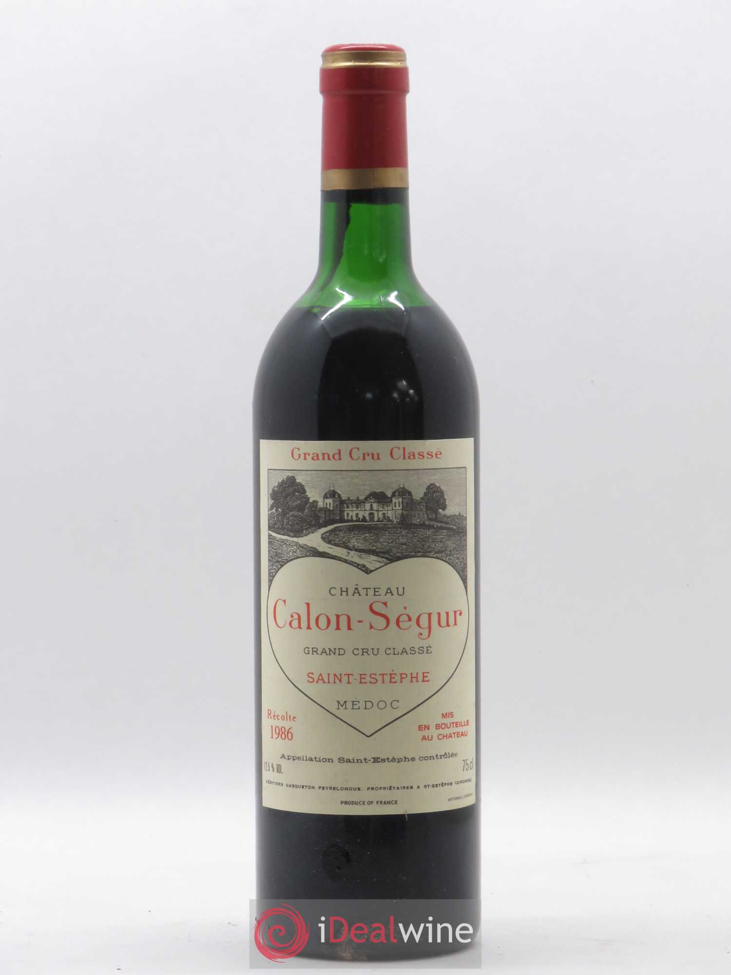 Château Calon Ségur 3ème Grand Cru Classé 1986 - Lot de 1 bouteille - 0