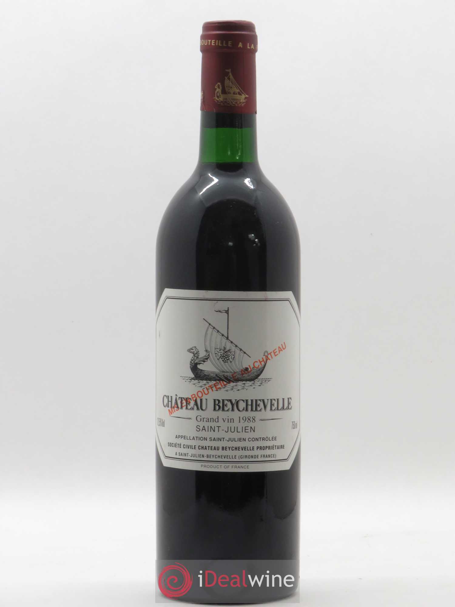Château Beychevelle 4ème Grand Cru Classé 1988 - Lot de 1 bouteille - 0