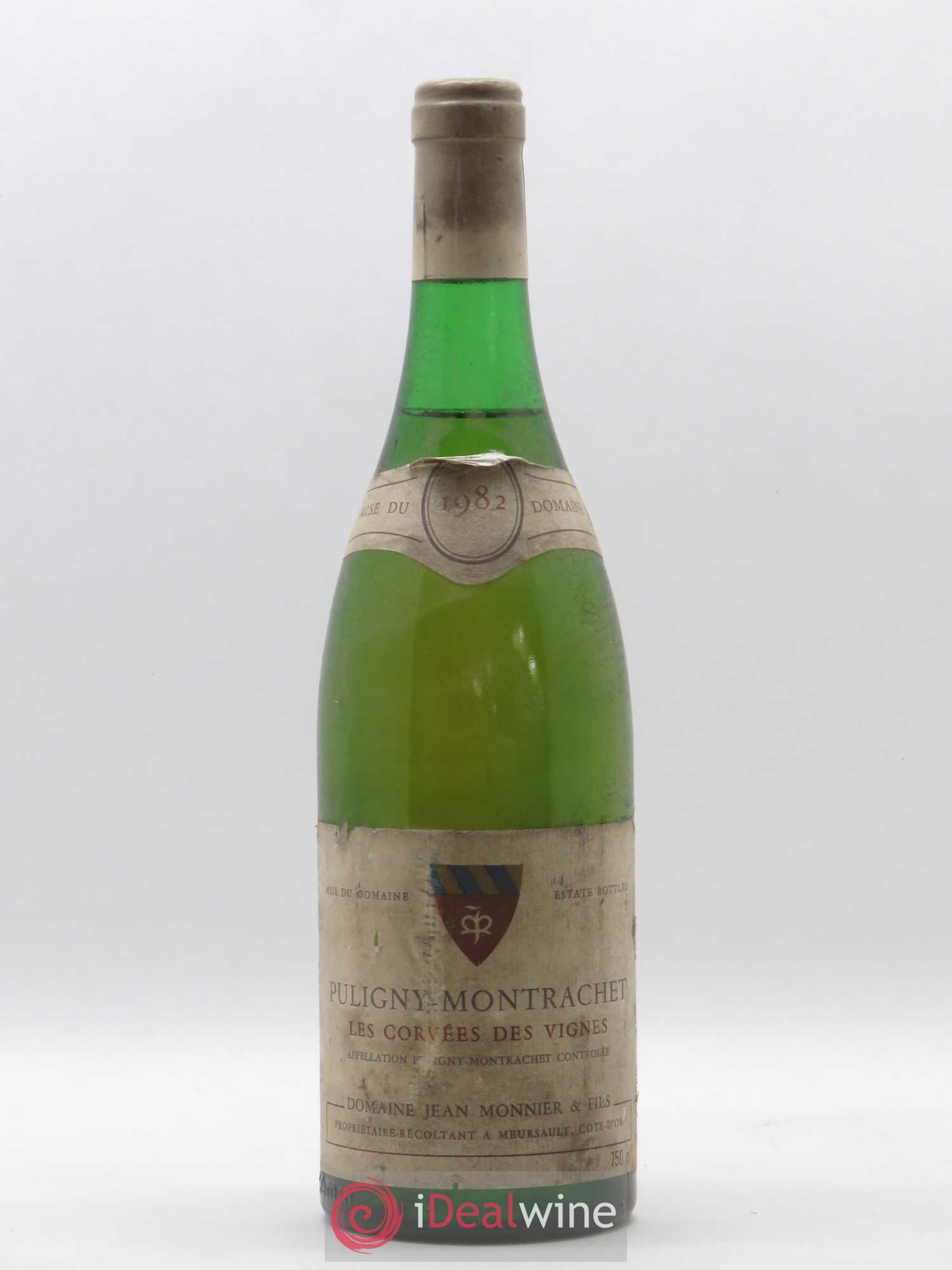 Puligny-Montrachet Les Corvées des Vignes Monnier 1982 - Posten von 1 Flasche - 0