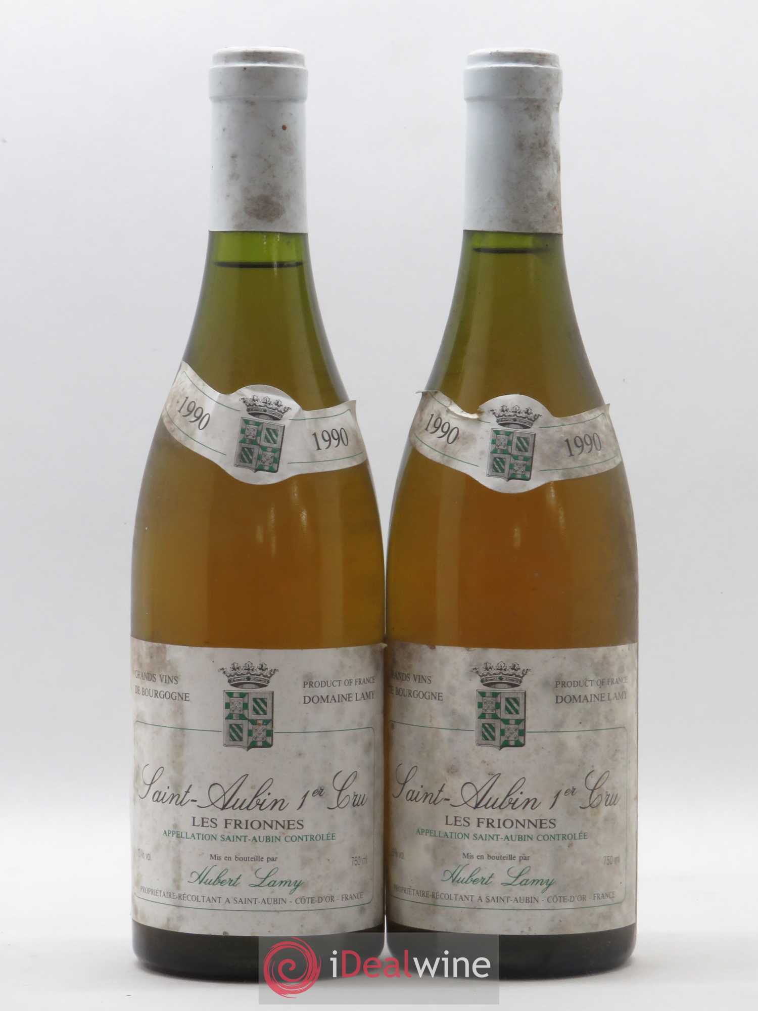 Saint-Aubin 1er Cru Les Frionnes Hubert Lamy 1990 - Lot de 2 bouteilles - 0