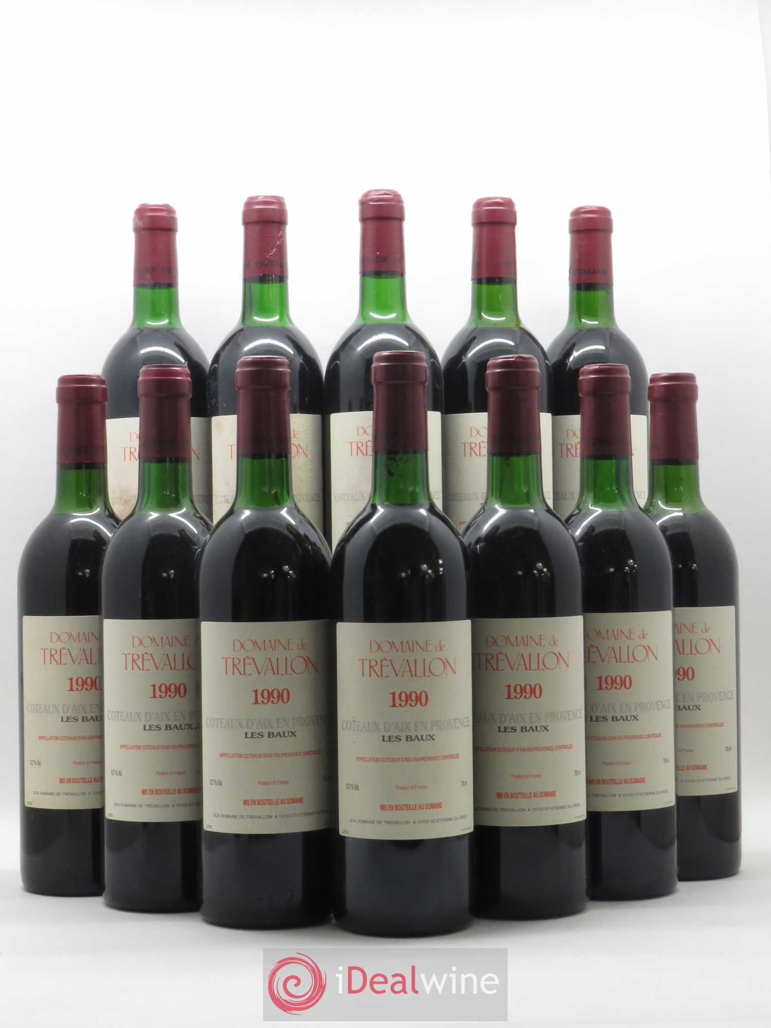 Coteaux d'Aix-en-Provence Trévallon (Domaine de) Eloi Dürrbach 1990 - Lot de 12 bouteilles - 0