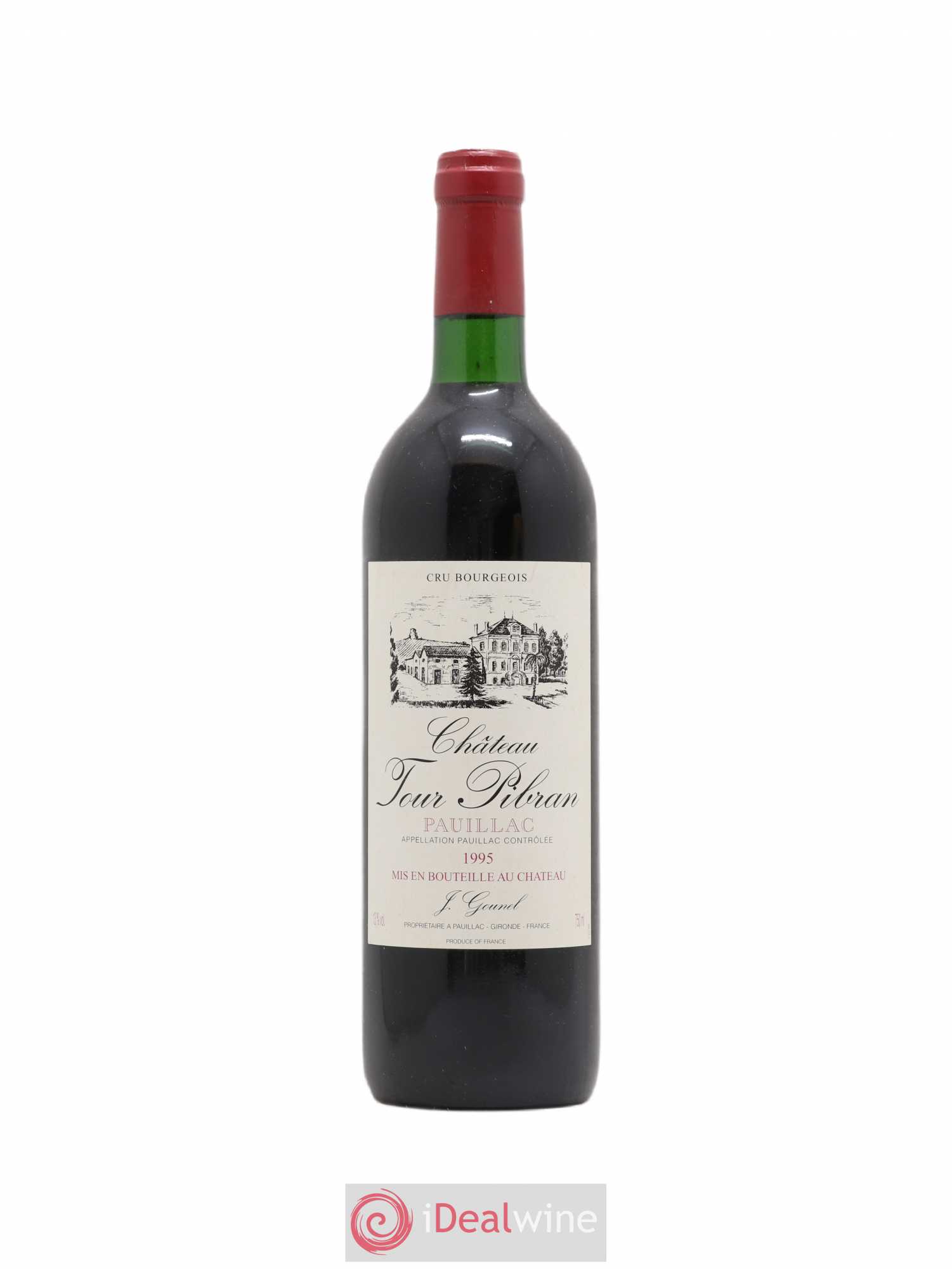 Château Tour Pibran Cru Bourgeois 1995 - Lot de 1 bouteille - 0