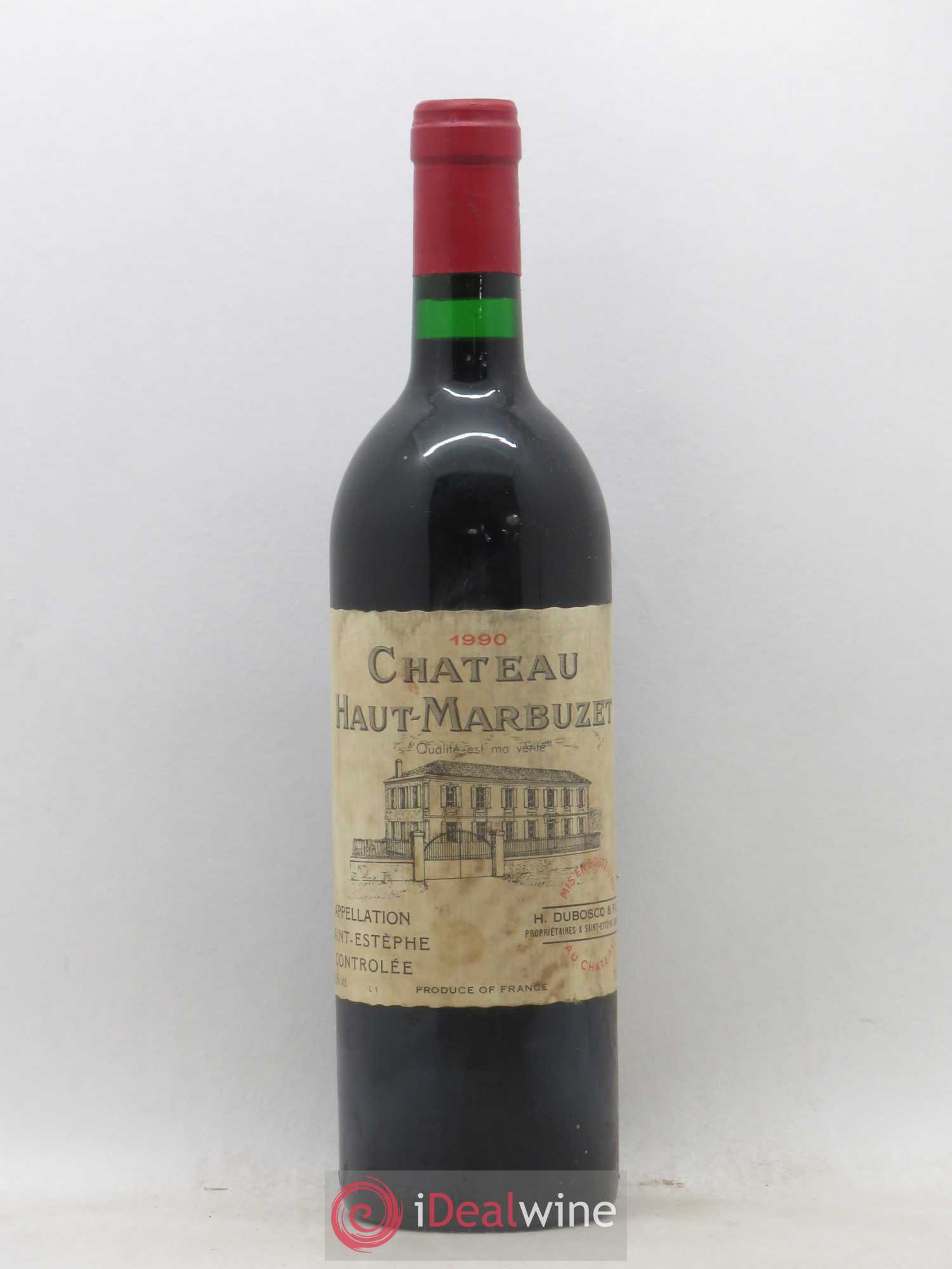Château Haut Marbuzet 1990 - Lot de 1 bouteille - 0