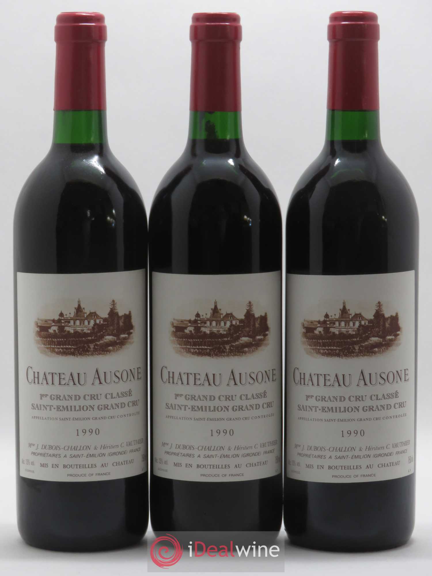 Château Ausone 1er Grand Cru Classé A 1990 - Lot de 12 bouteilles - 2