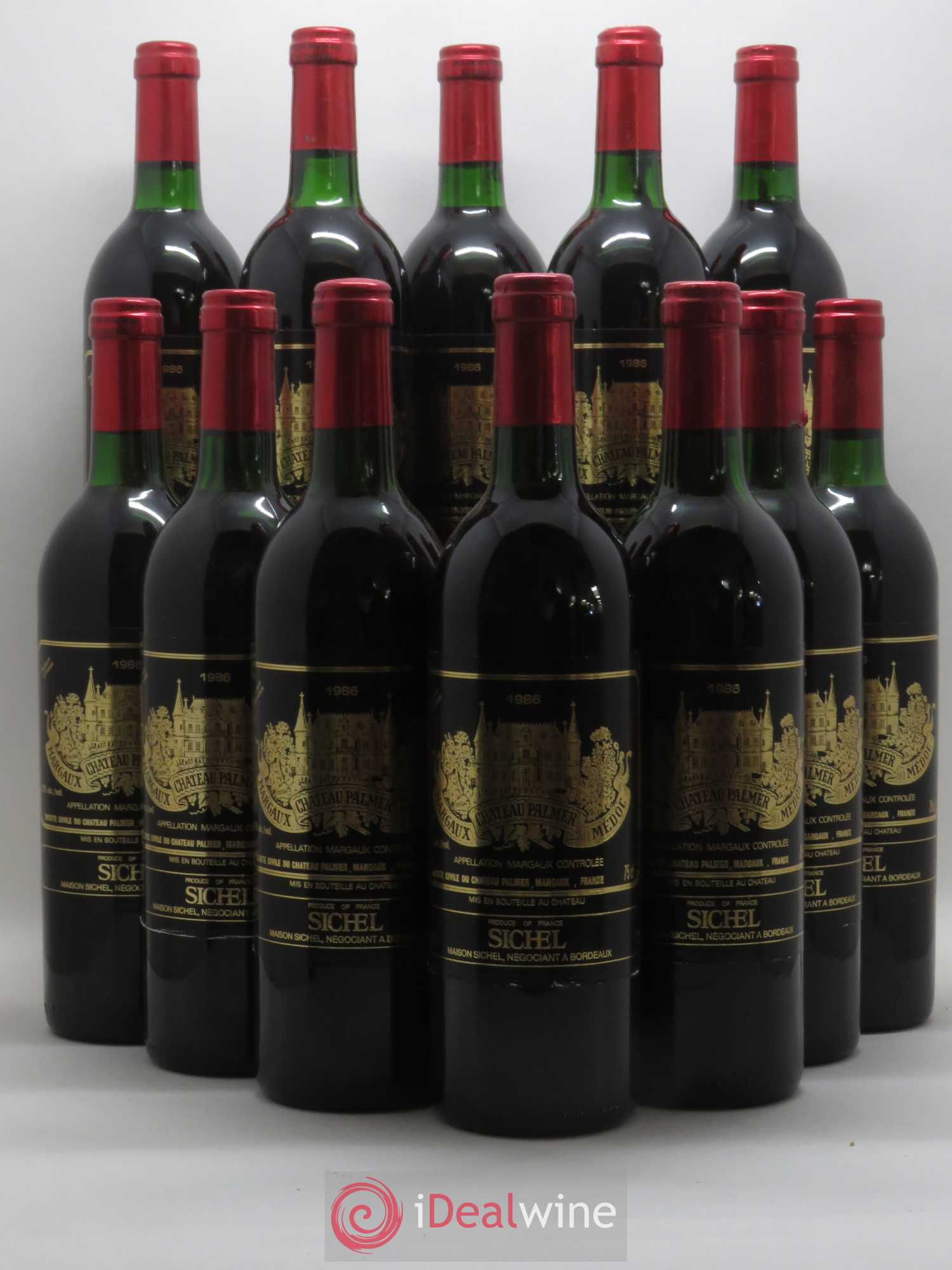 Château Palmer 3ème Grand Cru Classé 1986 - Lot de 12 bouteilles - 0