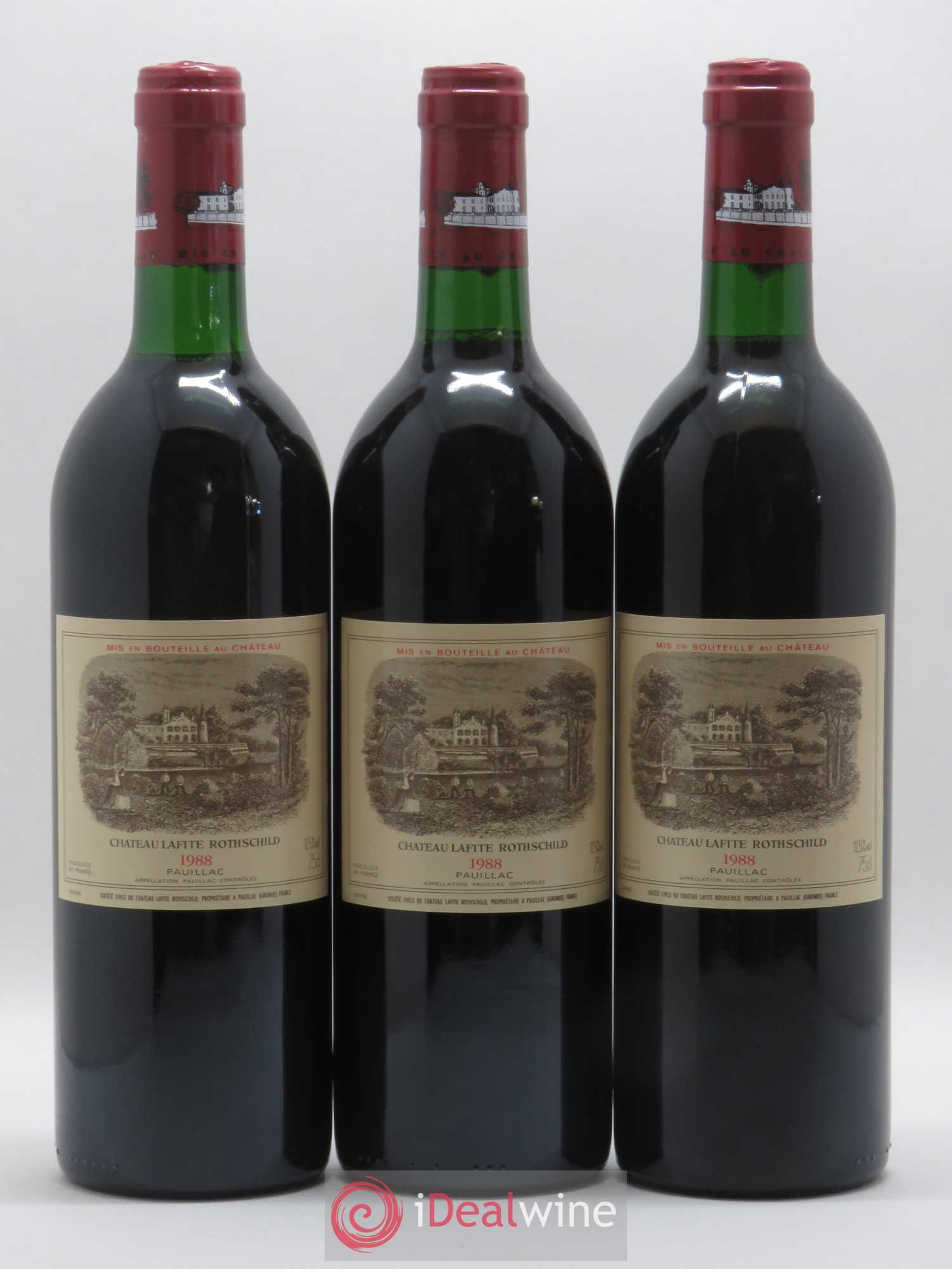 Château Lafite Rothschild 1er Grand Cru Classé 1988 - Lot de 6 bouteilles - 1