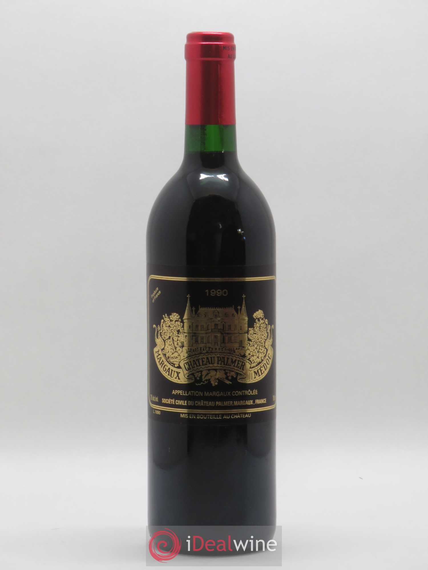 Château Palmer 3ème Grand Cru Classé 1990 - Lot de 1 bouteille - 0