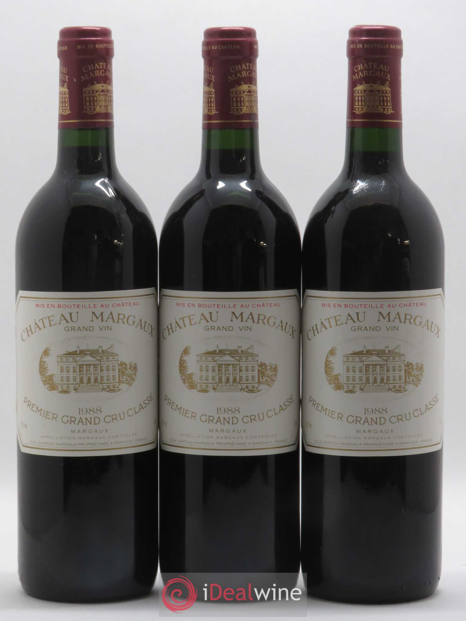 Château Margaux 1er Grand Cru Classé 1988 - Lot de 12 bouteilles - 1