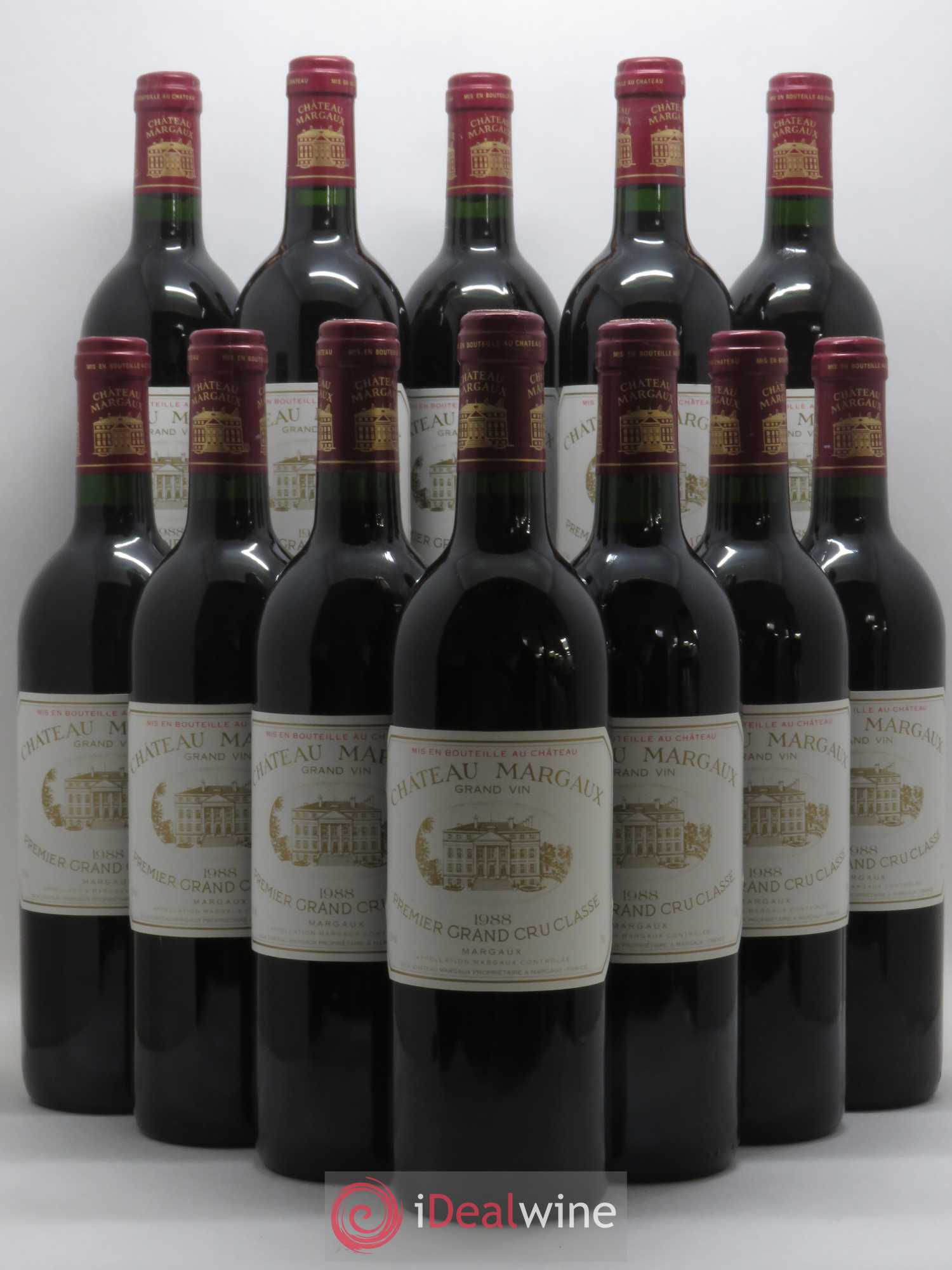Château Margaux 1er Grand Cru Classé 1988 - Lot de 12 bouteilles - 0