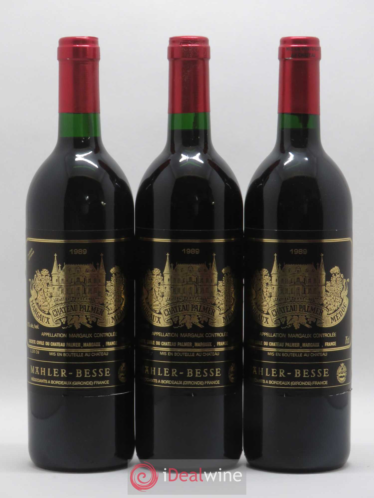 Château Palmer 3ème Grand Cru Classé 1989 - Lot de 12 bouteilles - 1