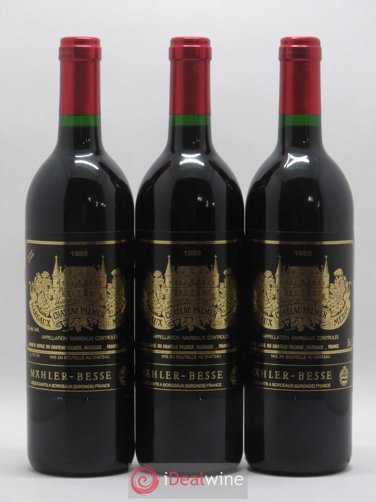 Château Palmer 3ème Grand Cru Classé 1989 - Lot de 12 bouteilles - 3