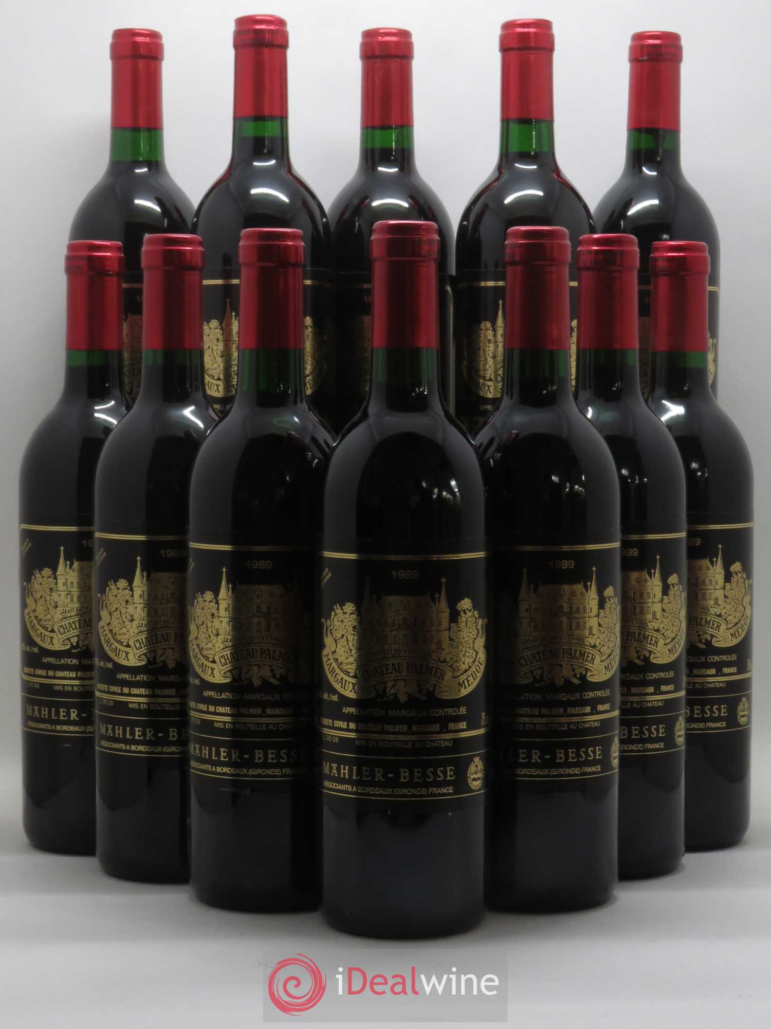 Château Palmer 3ème Grand Cru Classé 1989 - Lot de 12 bouteilles - 0