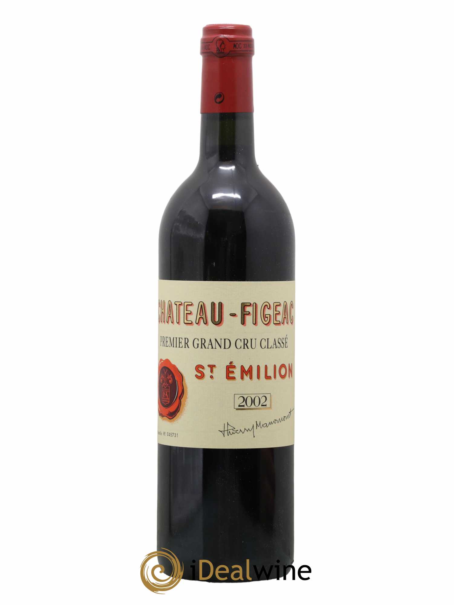 Château Figeac 1er Grand Cru Classé A 2002 - Lot de 1 bouteille - 0