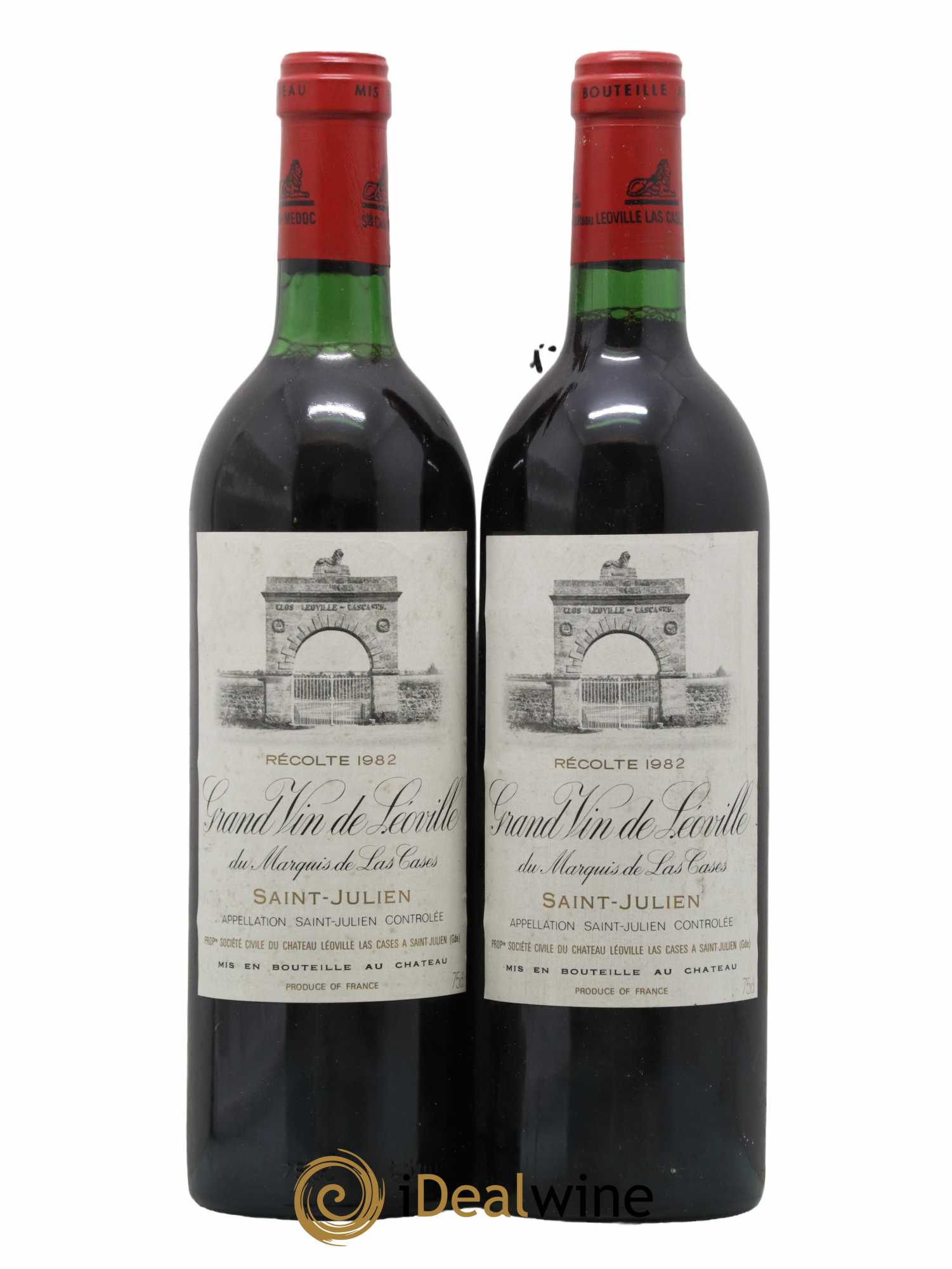 Château Léoville Las Cases 2ème Grand Cru Classé 1982 - Lot de 2 bouteilles - 0