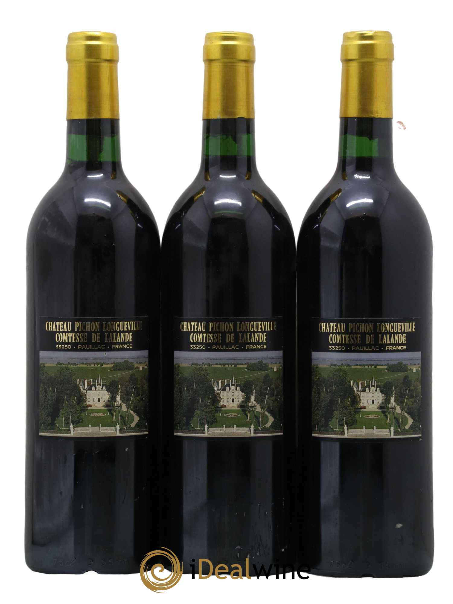 Château Pichon Longueville Comtesse de Lalande 2ème Grand Cru Classé 1989 - Lot de 3 bouteilles - 1