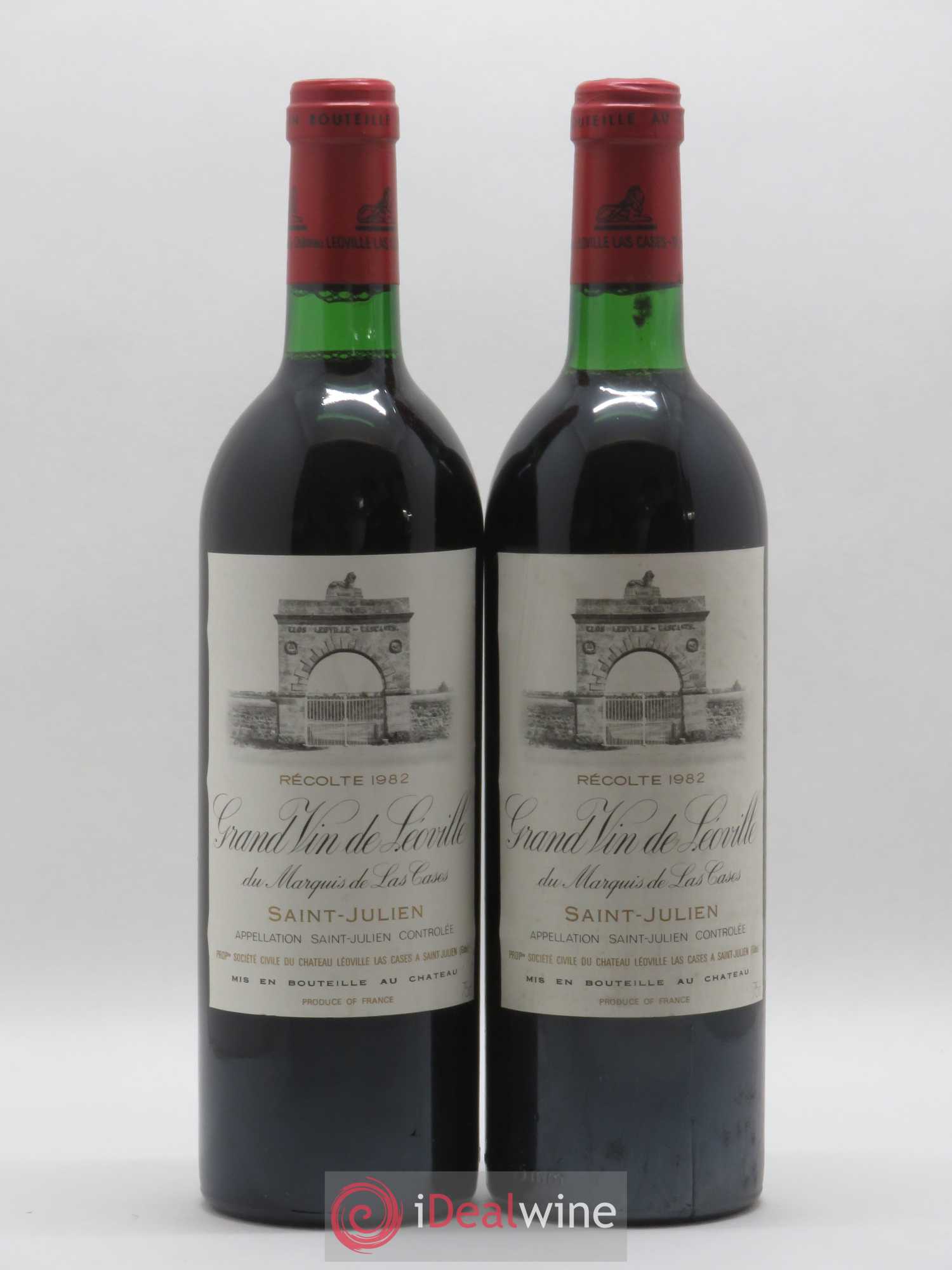 Château Léoville Las Cases 2ème Grand Cru Classé 1982 - Lot de 2 bouteilles - 0