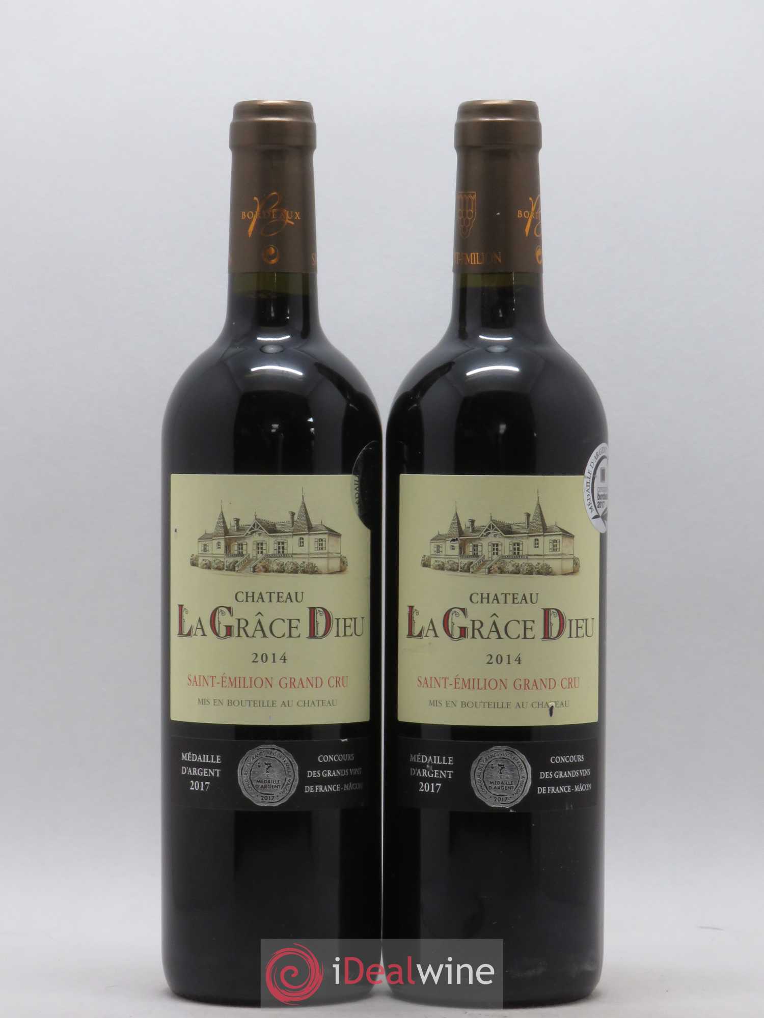 Château la Grâce Dieu (sans prix de réserve) 2014 - Lot de 2 bouteilles - 0