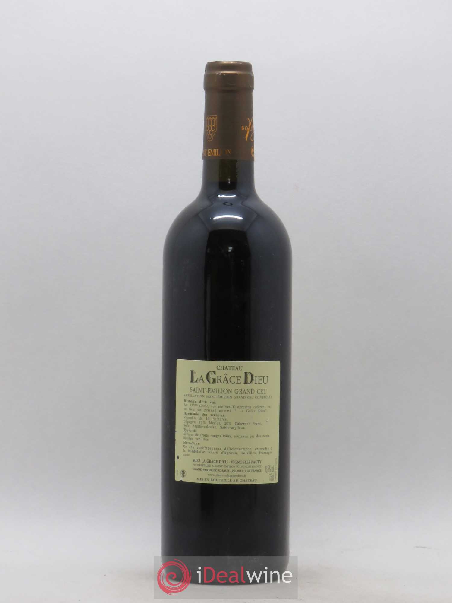 Château la Grâce Dieu (sans prix de réserve) 2011 - Lot de 1 bouteille - 1